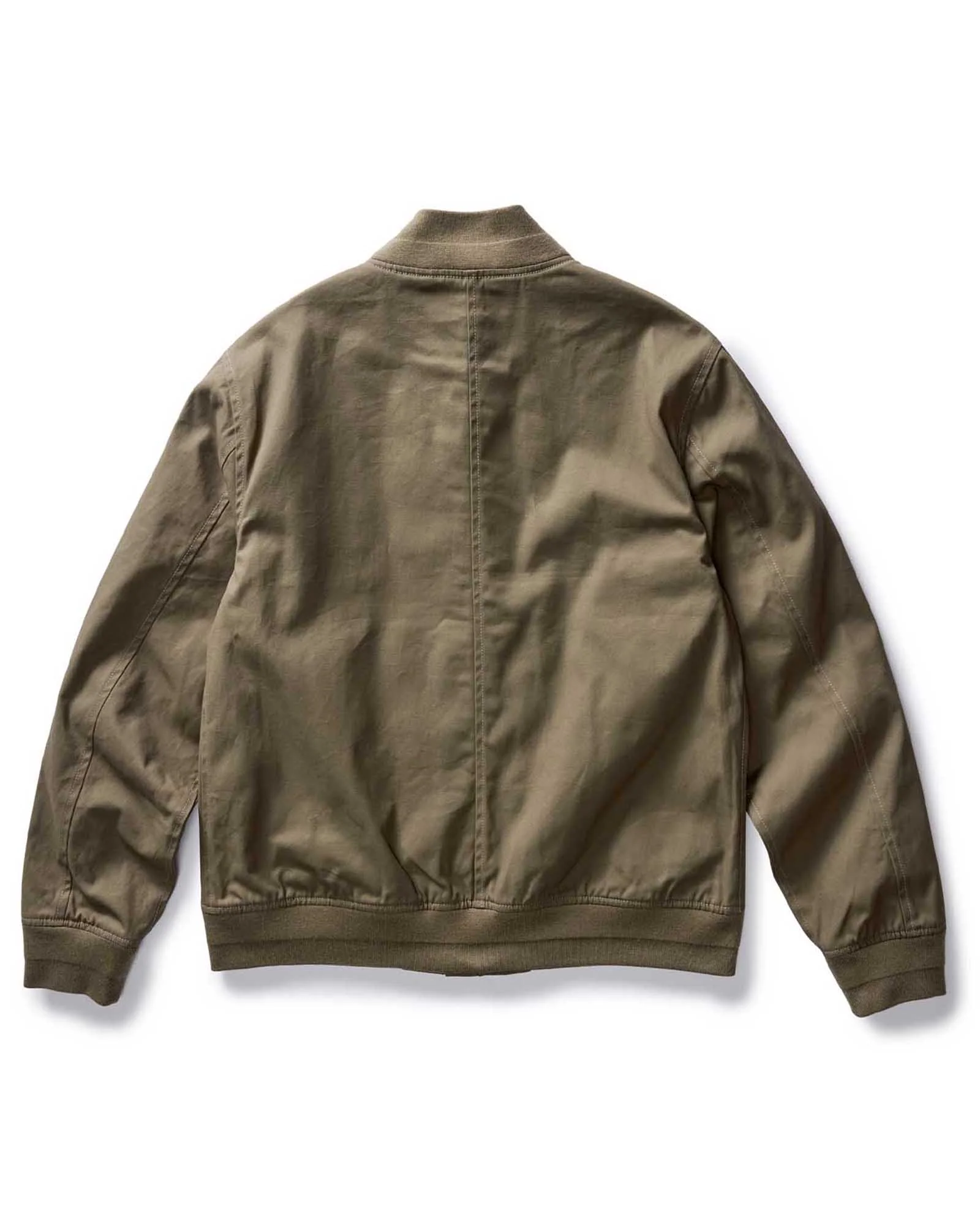 The Bomber Jacket in Fatigue Olive Dry Wax - Image 6