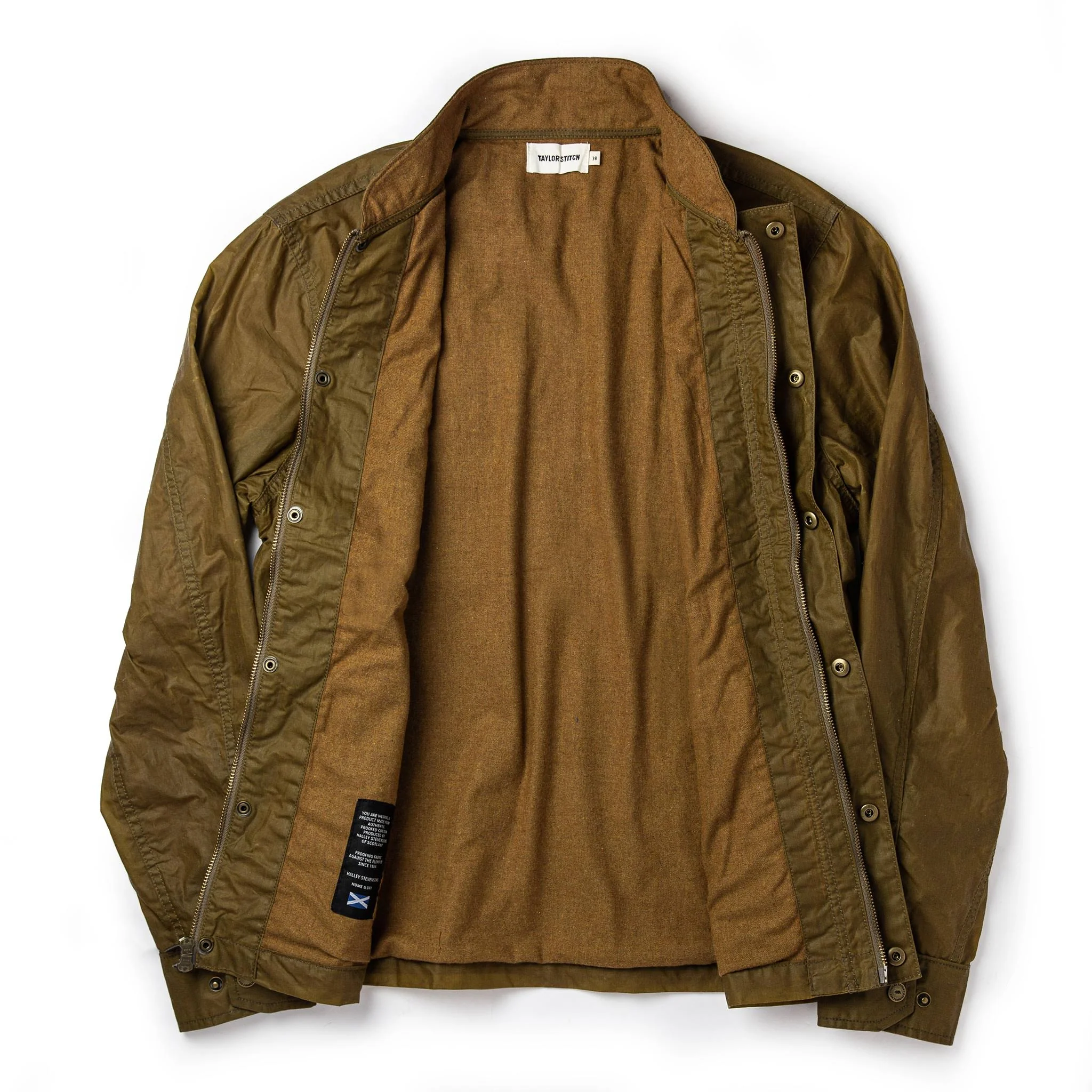 The Bomber Jacket in Field Tan Wax Canvas - Image 10