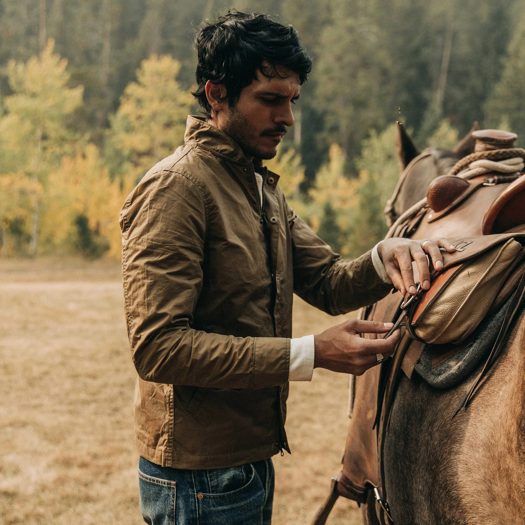 The Bomber Jacket in Field Tan Wax Canvas - Image 5