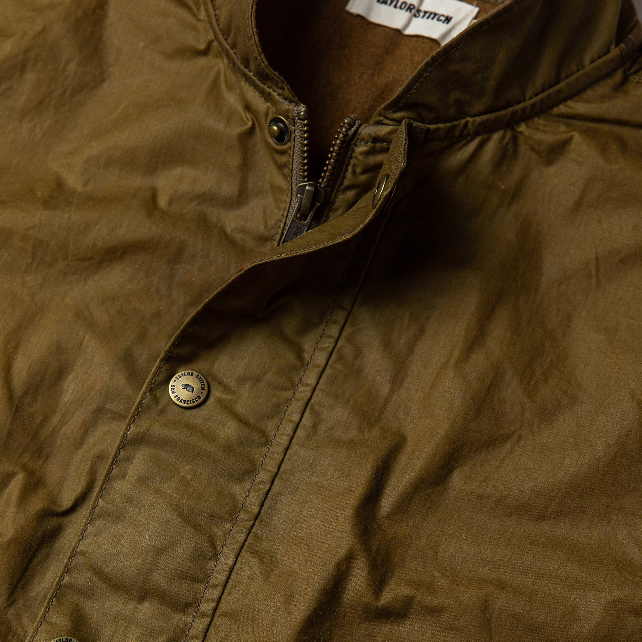 The Bomber Jacket in Field Tan Wax Canvas - Image 7