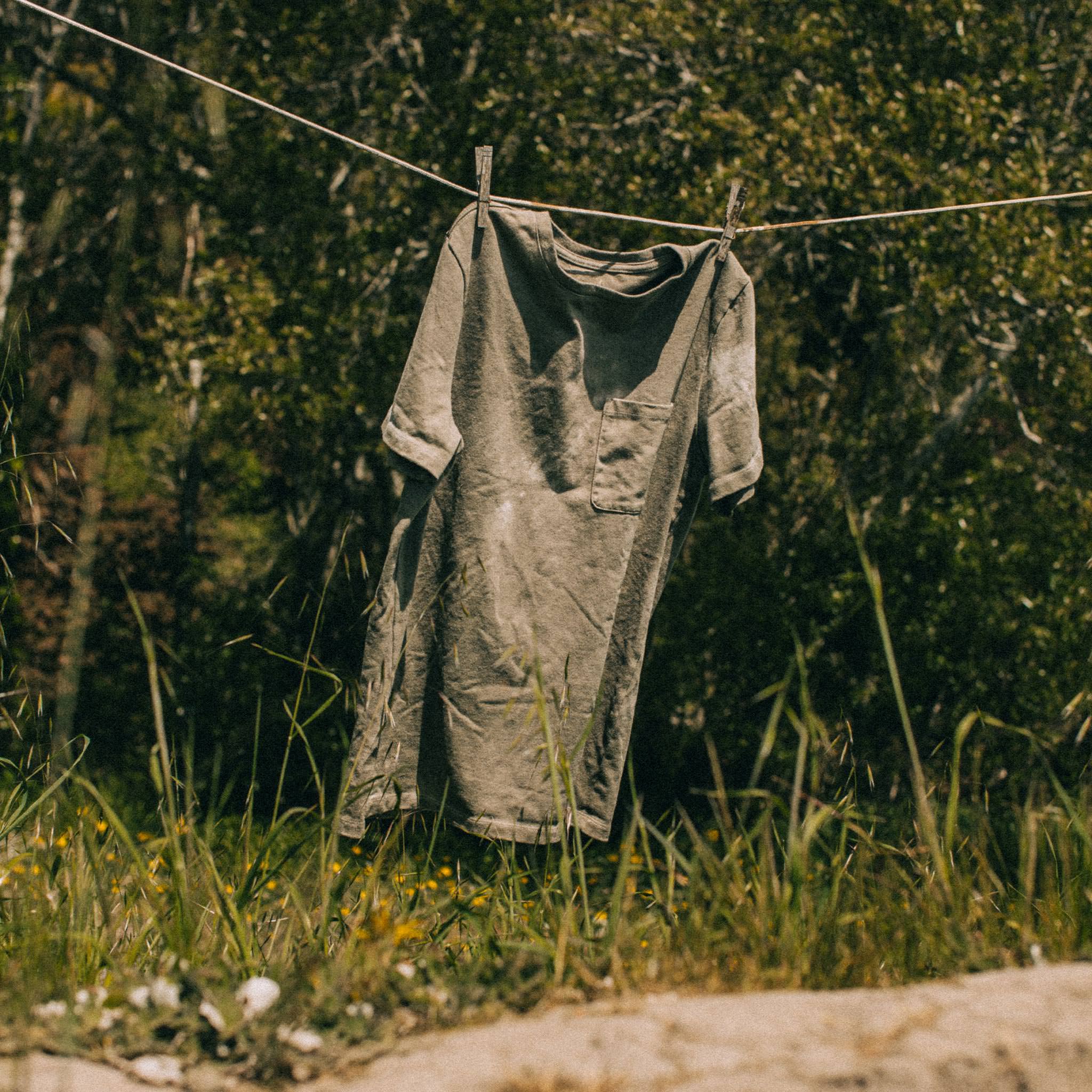 The Botanical Dye Tee in Moss - Image 2