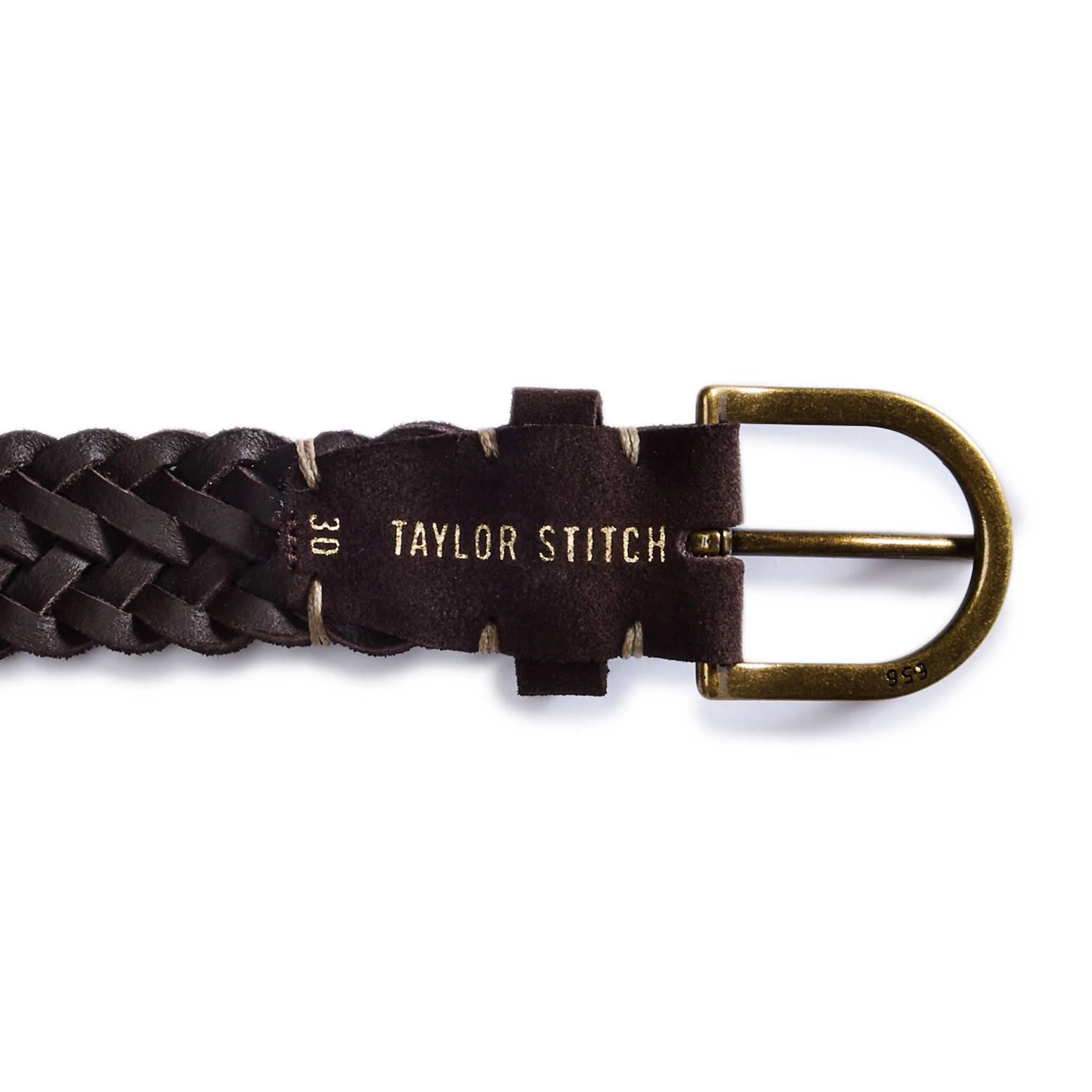 The Braided Belt in Chocolate Suede - Image 5