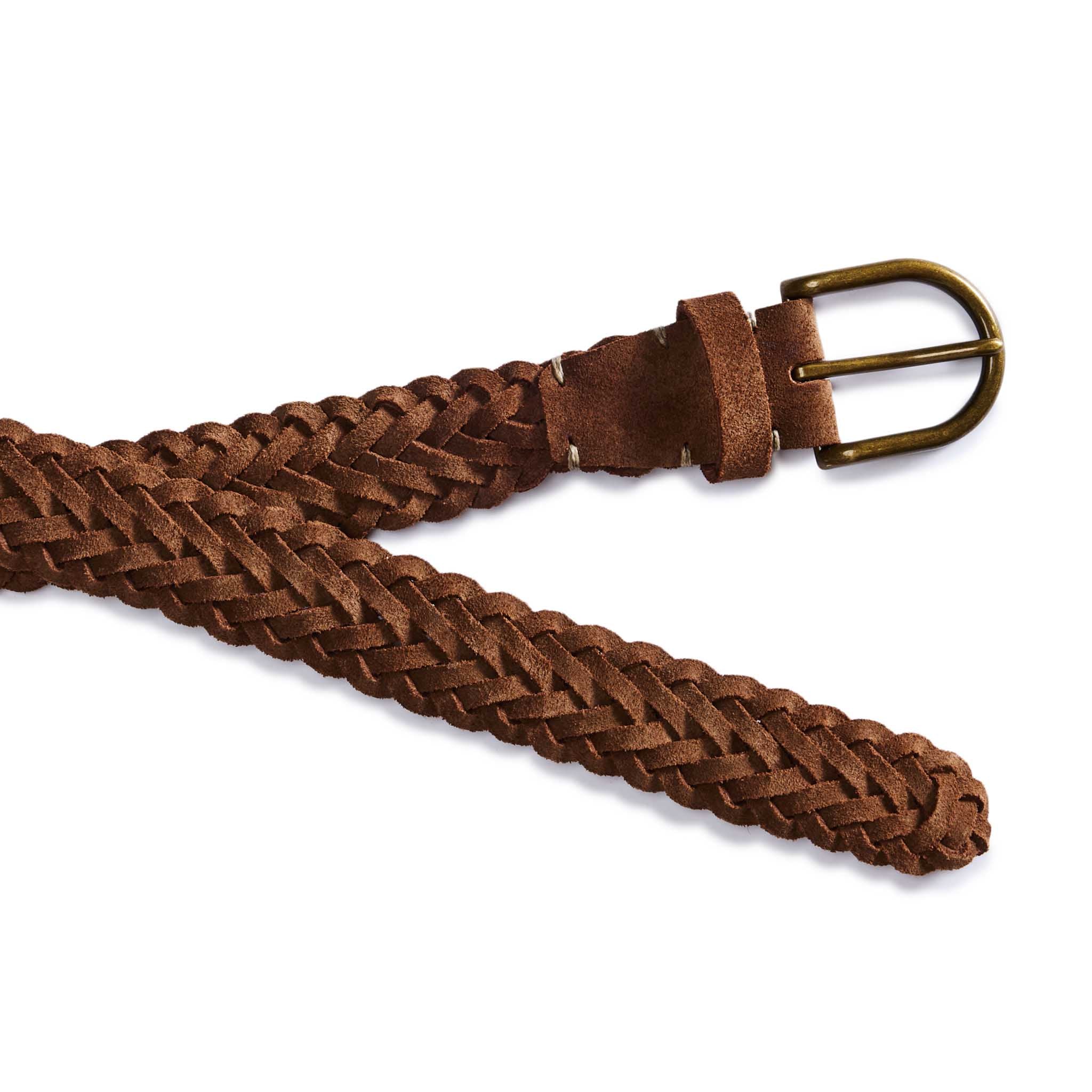 The Braided Belt in Tan Suede - Image 4