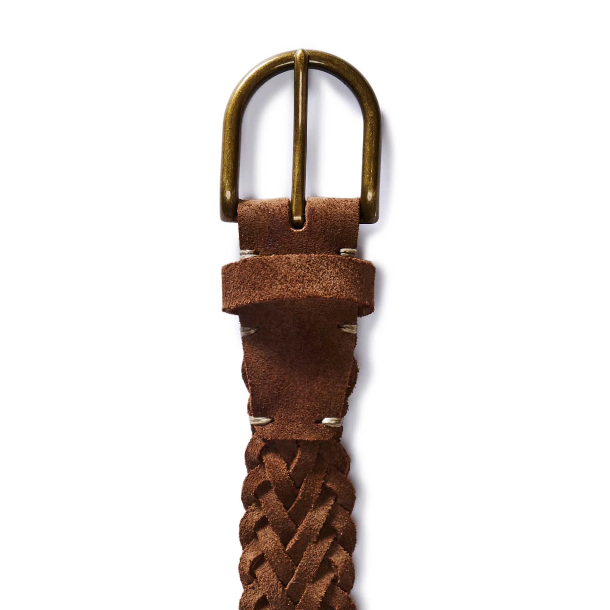 The Braided Belt in Tan Suede - Image 7