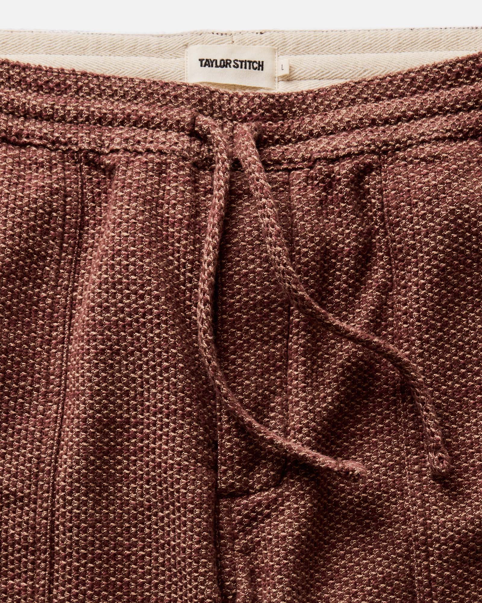 The Breakwater Pant in Black Cherry Sashiko - Image 3