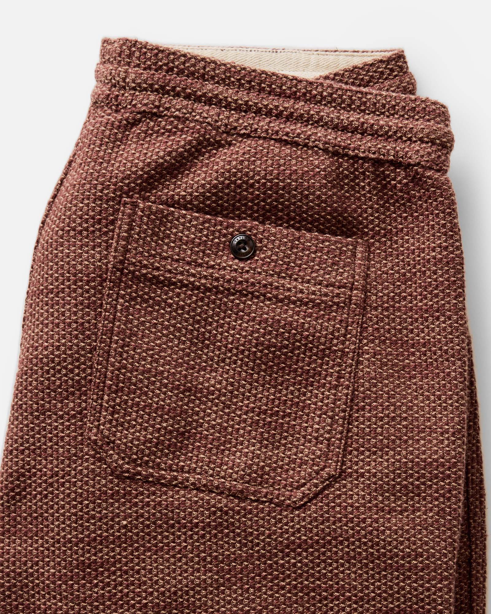 The Breakwater Pant in Black Cherry Sashiko - Image 5