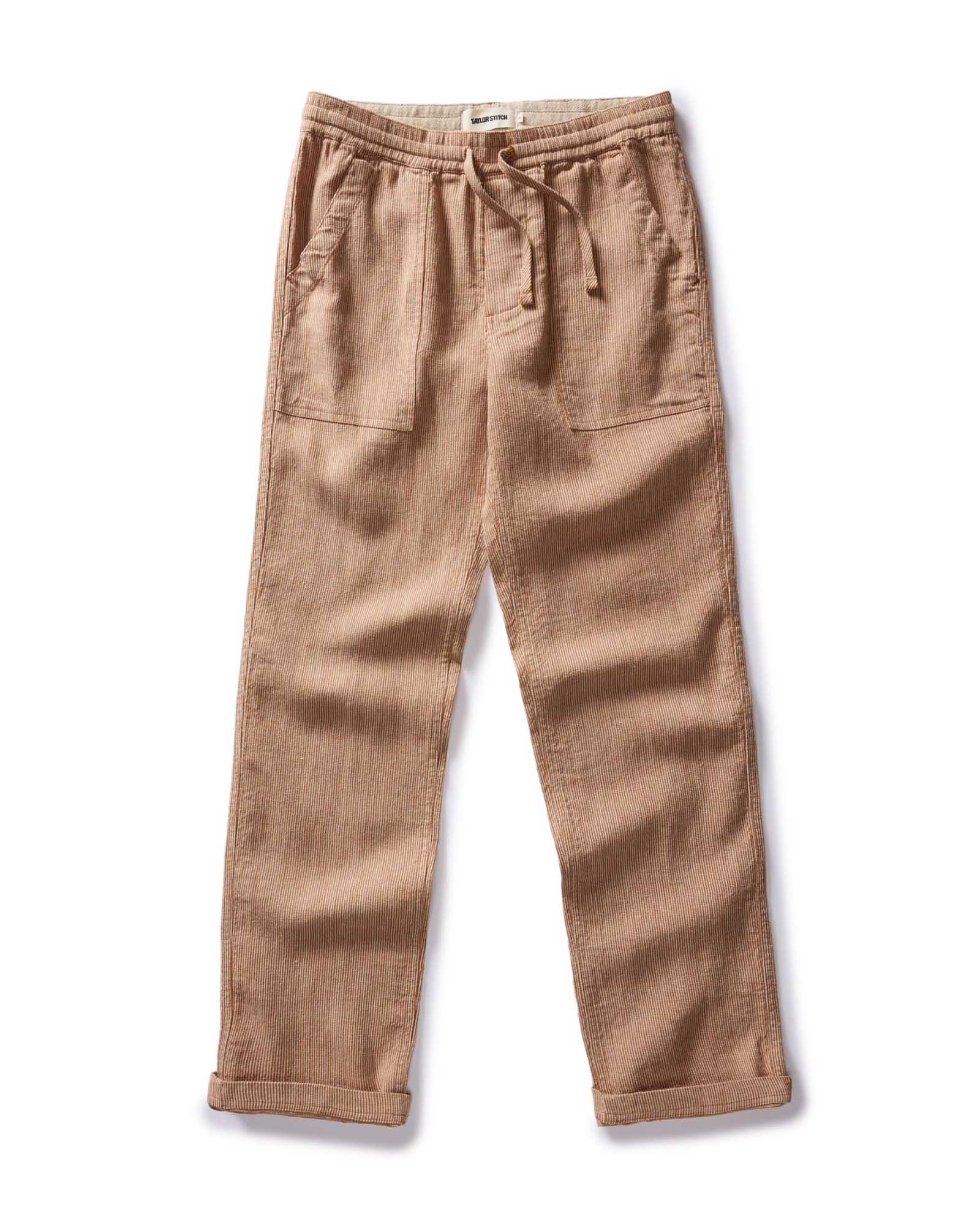 The Breakwater Pant in Chili Stripe Linen - Image 5