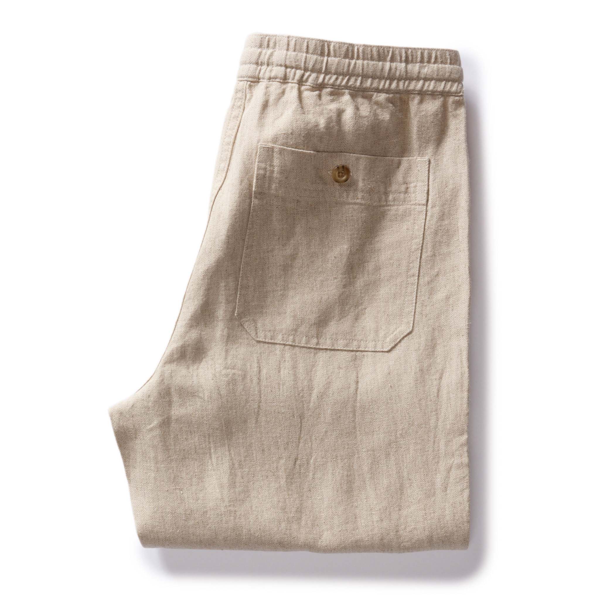 The Breakwater Pant in Natural Herringbone - Image 7