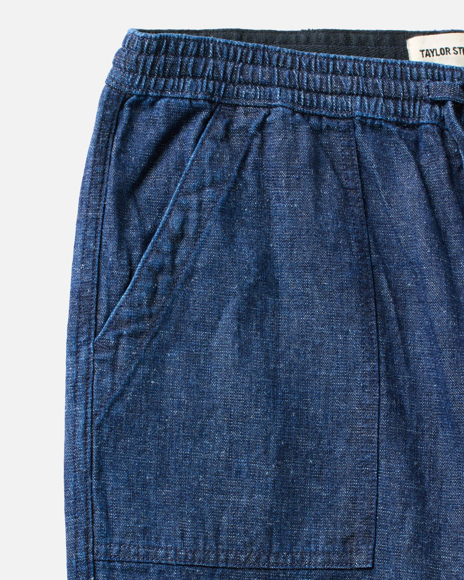 The Breakwater Pant in Rinsed Indigo Hemp Denim - Image 7