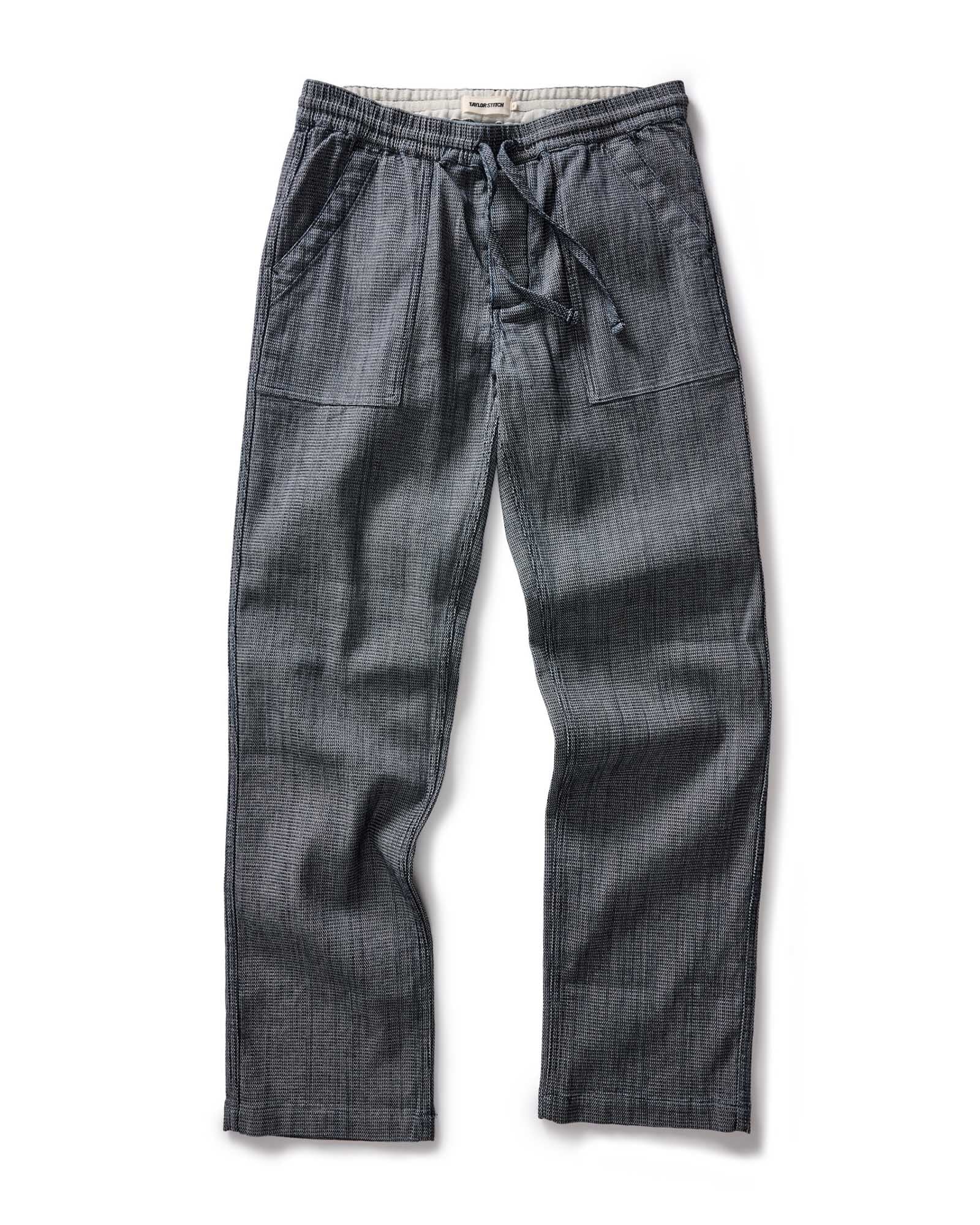 The Breakwater Pant in Rinsed Indigo Stripe - Image 7