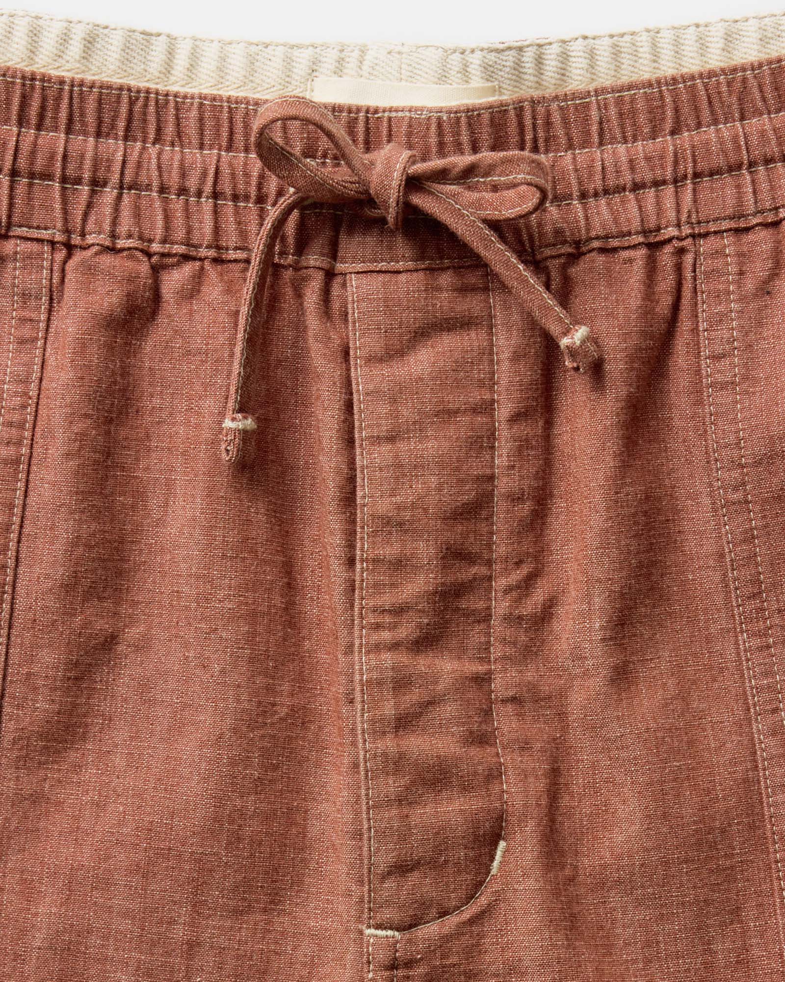 The Breakwater Short in Brick Chambray - Image 3