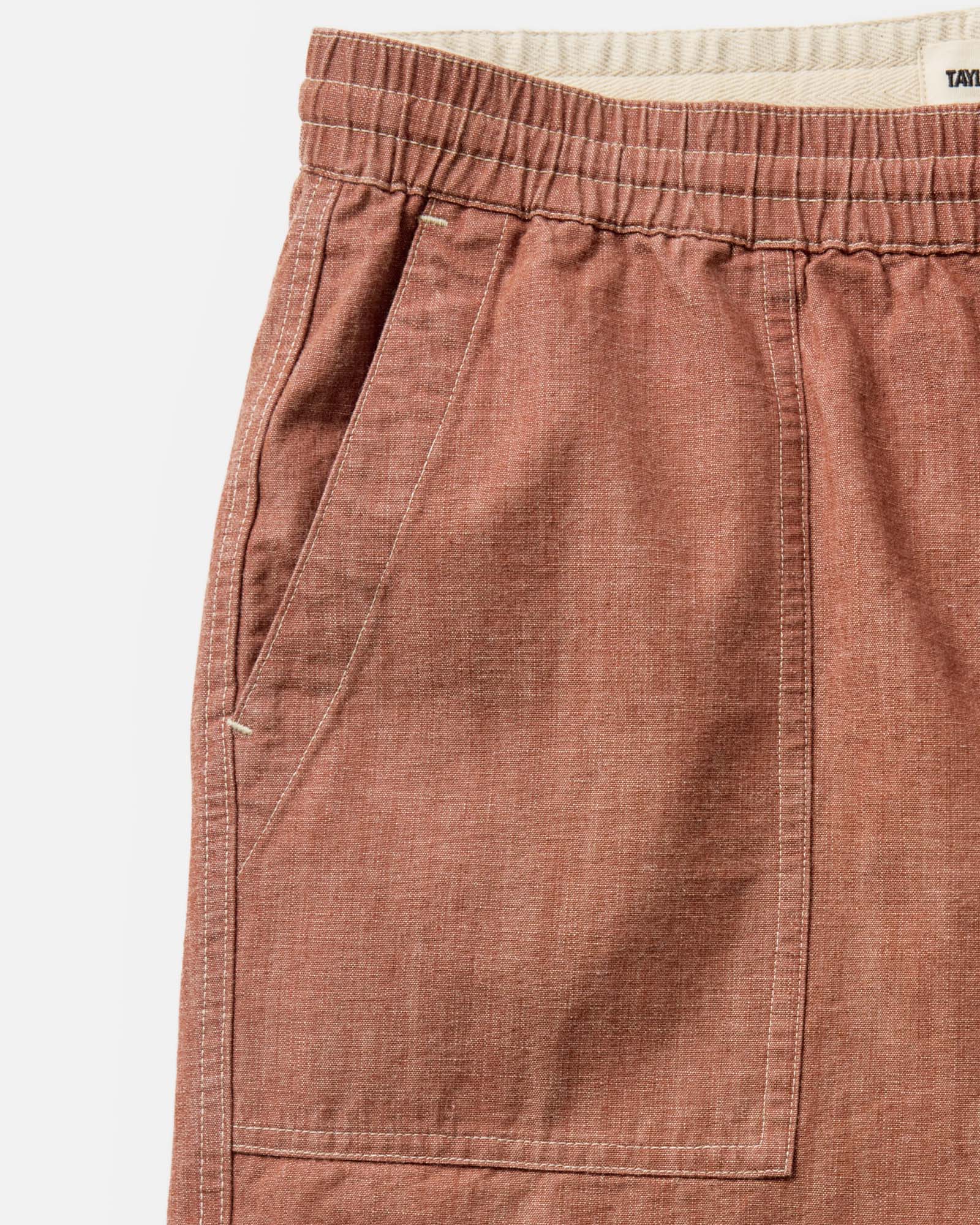 The Breakwater Short in Brick Chambray - Image 5