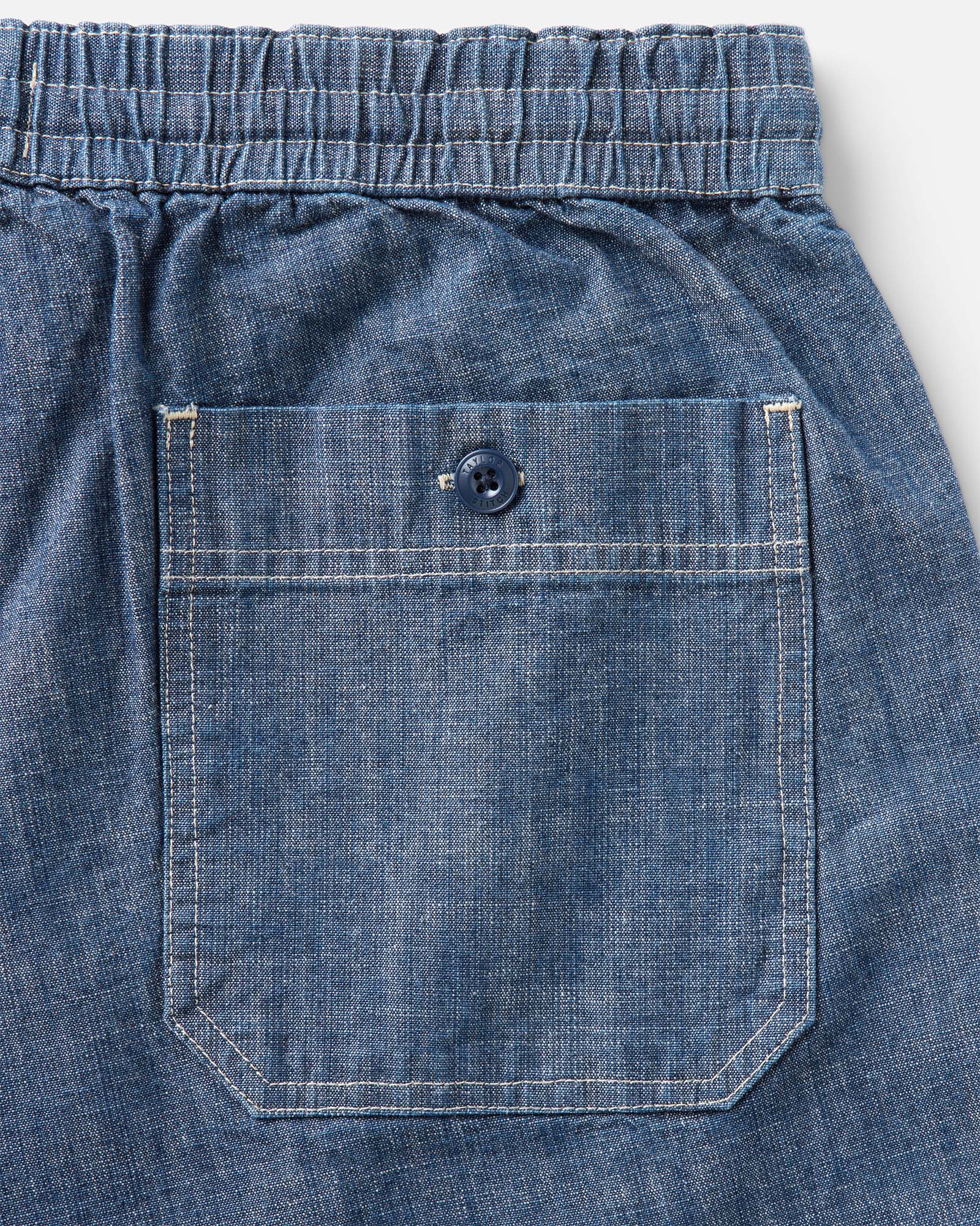 The Breakwater Short in Washed Indigo Chambray - Image 5