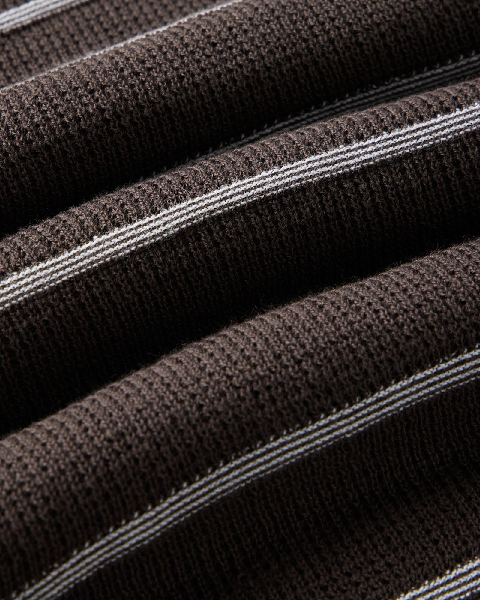 The Brody Sweater Tee in Espresso Stripe - Image 6