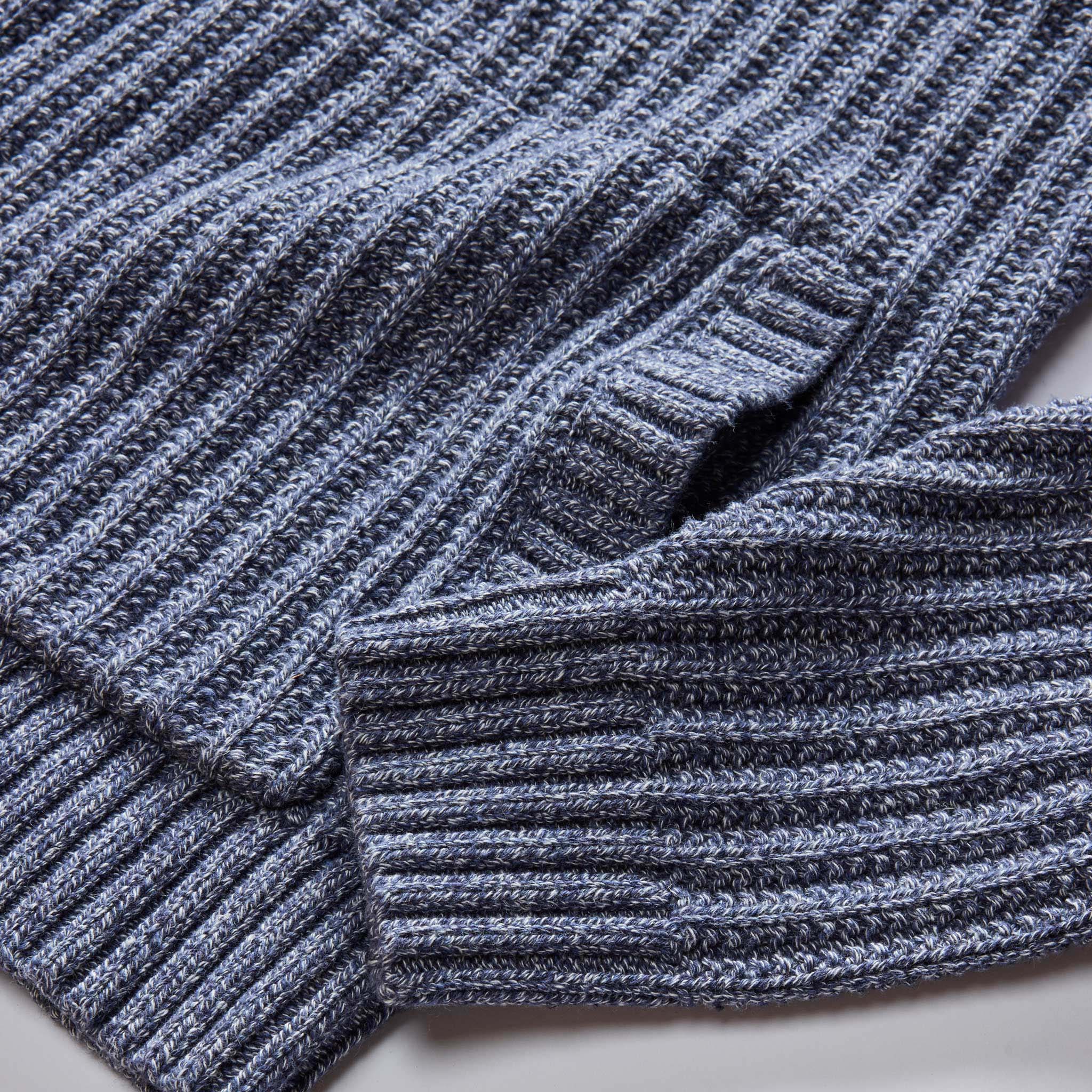 The Bryan Pullover Sweater in Blue Melange - Image 6