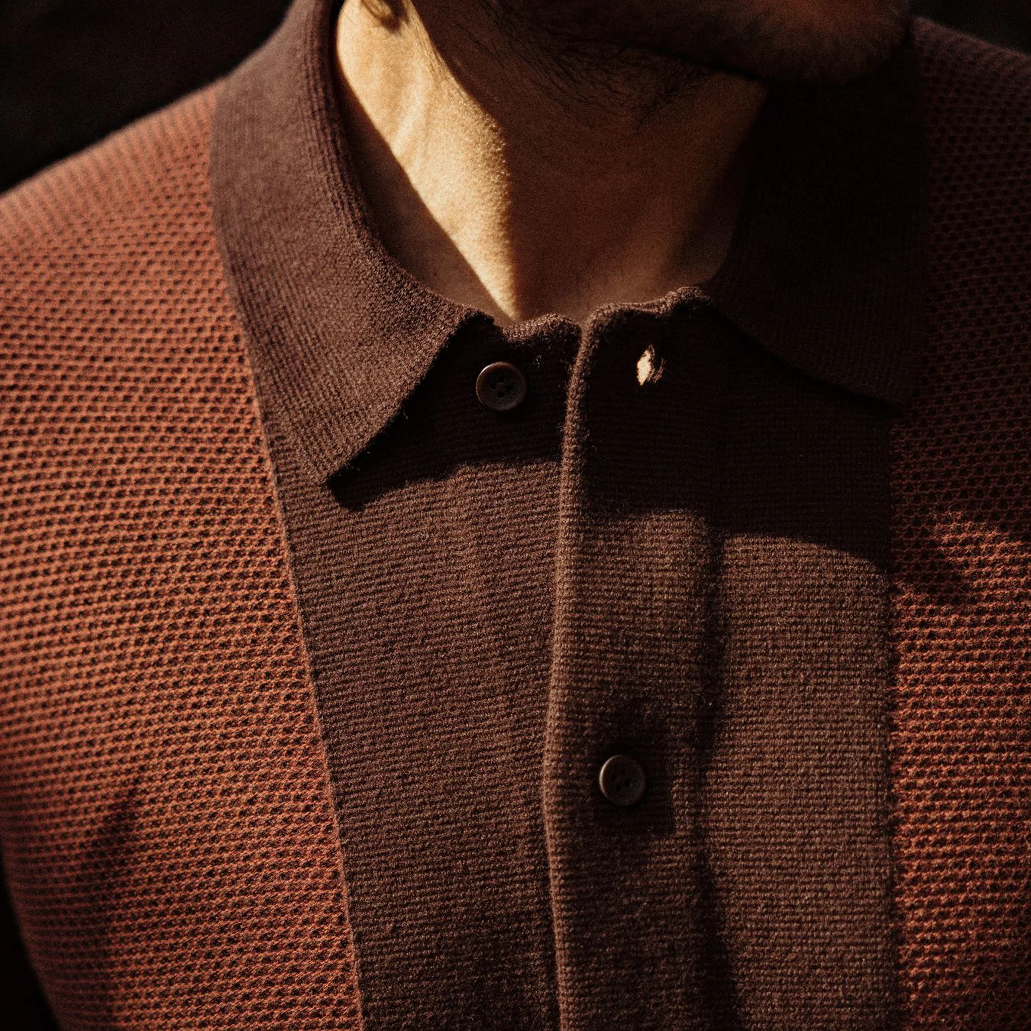 The Button Down Polo in Morita Seed Stitch - Image 4