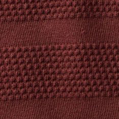 The Bywater Polo in Burgundy Knit Stripe - Image 7