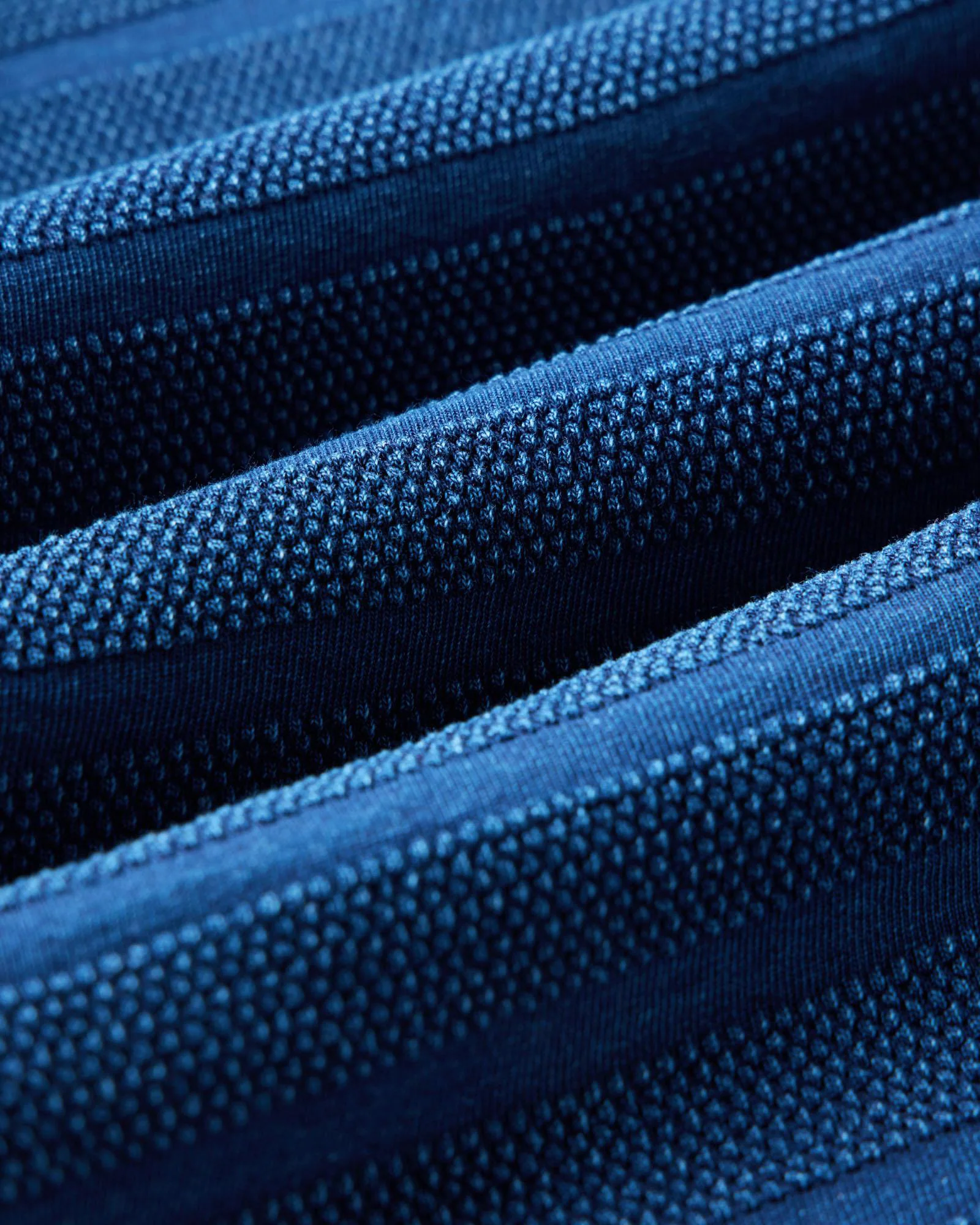 The Bywater Polo in Rinsed Indigo Knit Stripe - Image 6