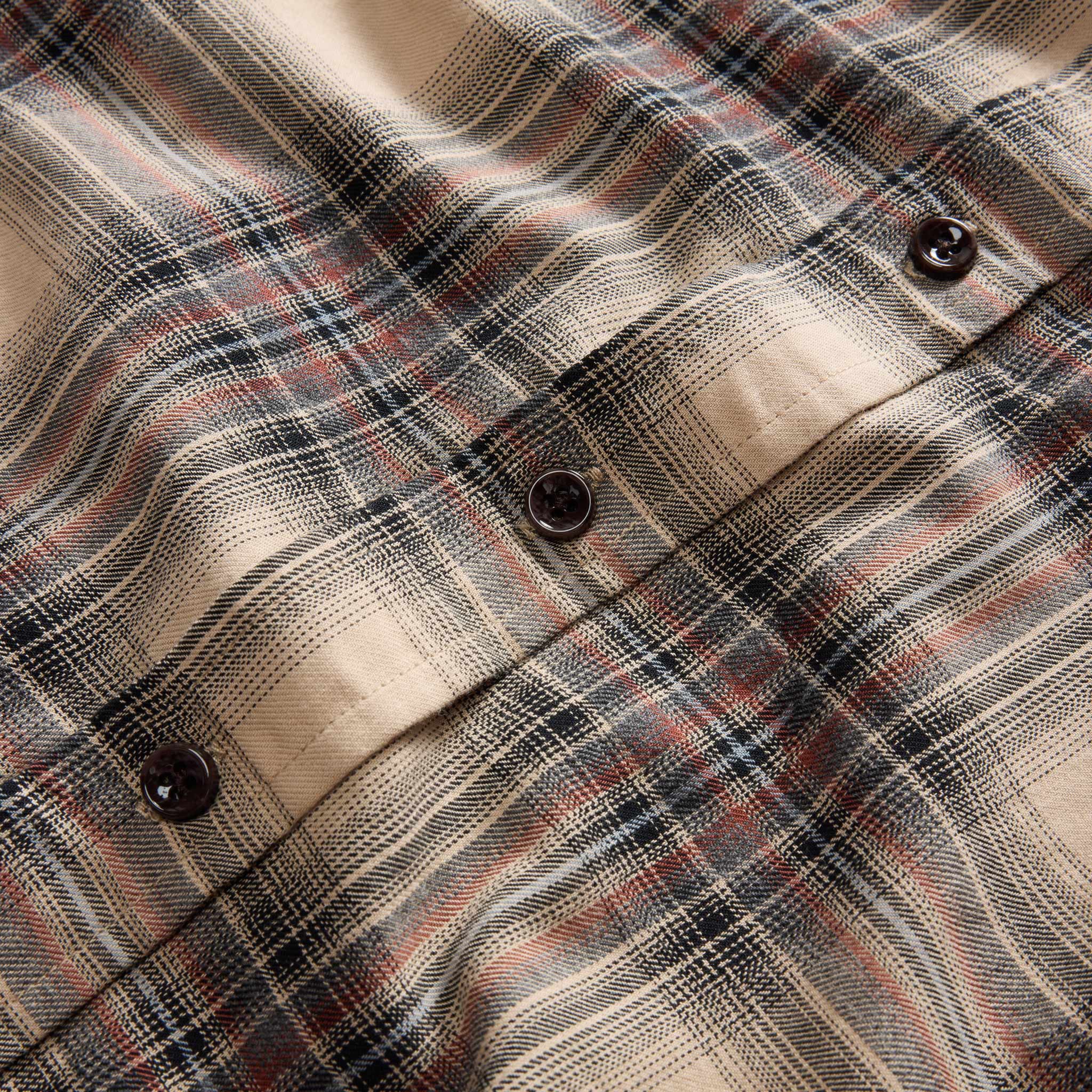 The California in Dune Plaid Brushed Cotton Twill - Image 7
