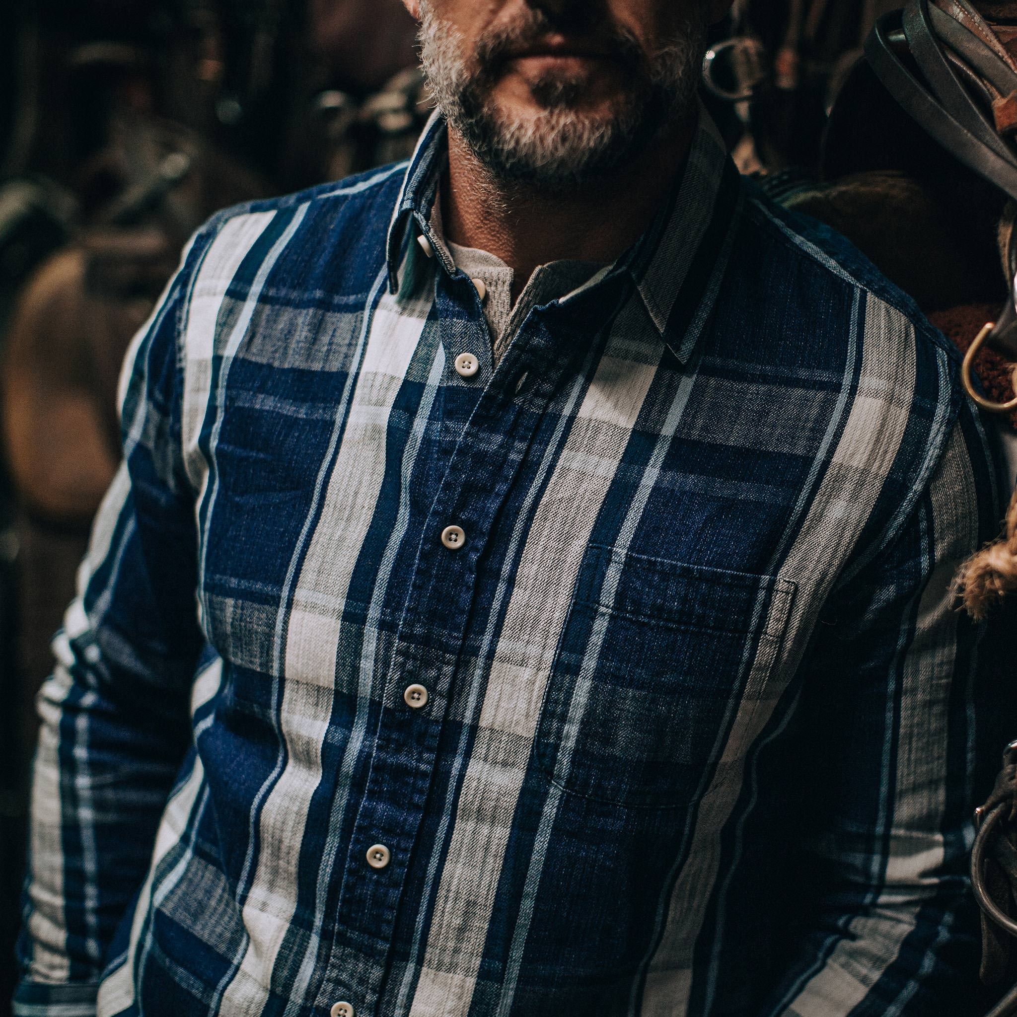The California in Indigo Plaid - Image 3