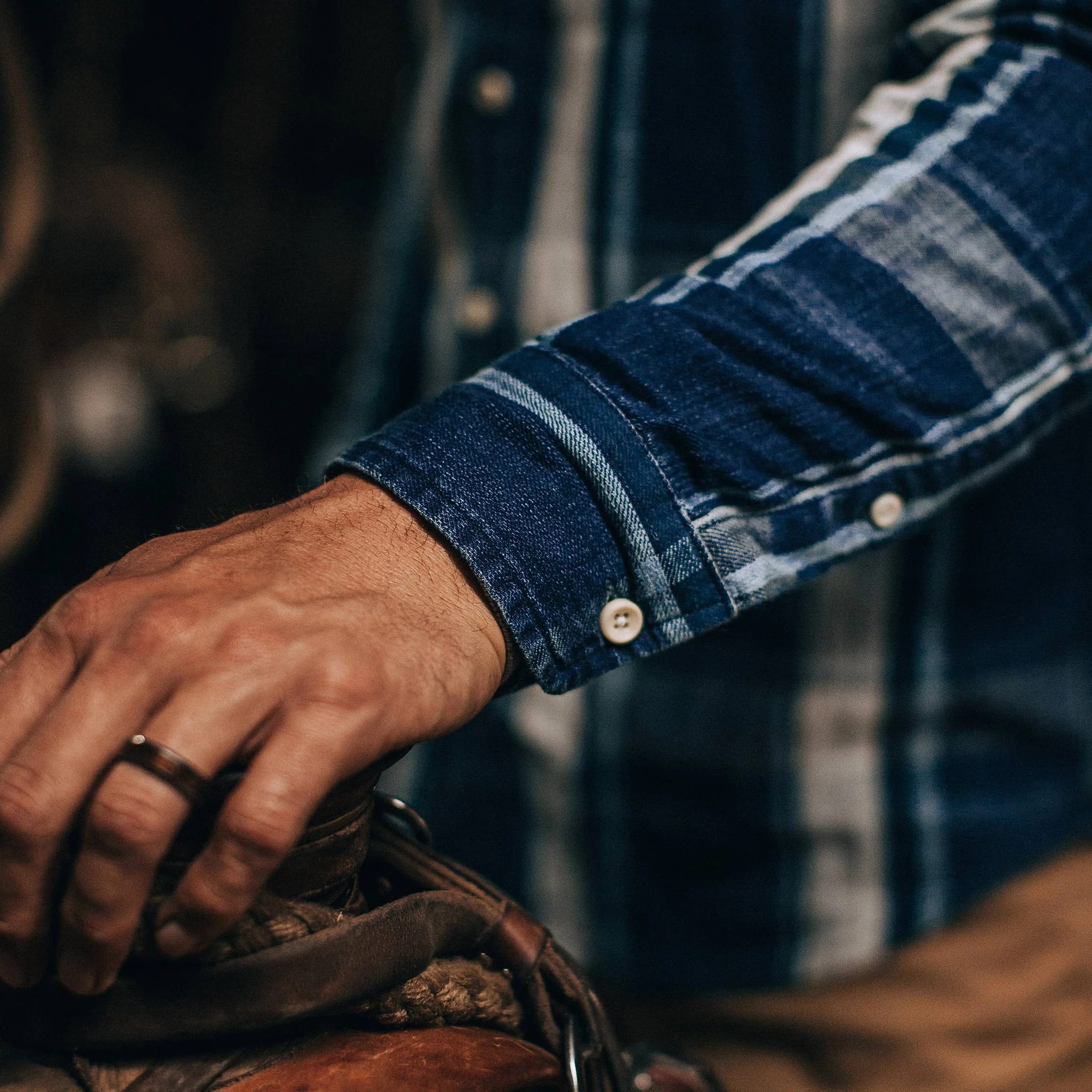 The California in Indigo Plaid - Image 5