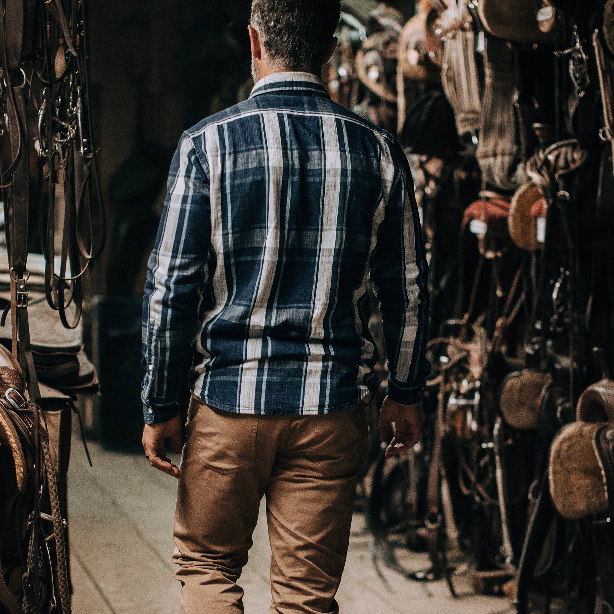 The California in Indigo Plaid - Image 6