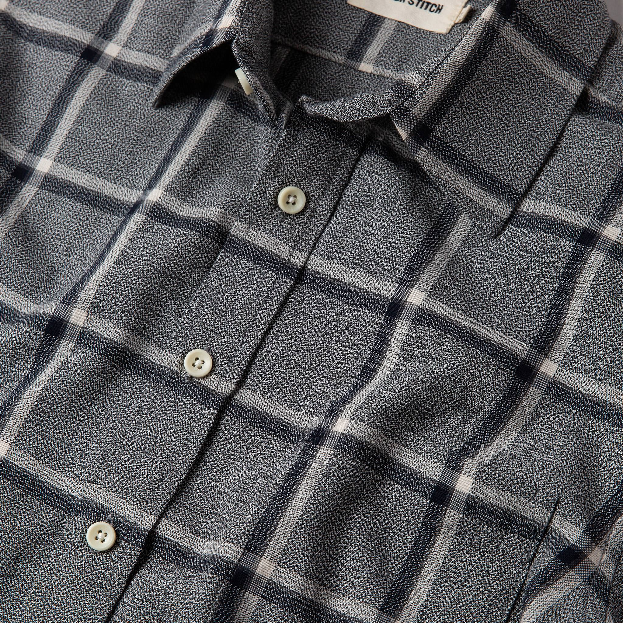 The California in Navy Salt and Pepper Plaid - Image 5