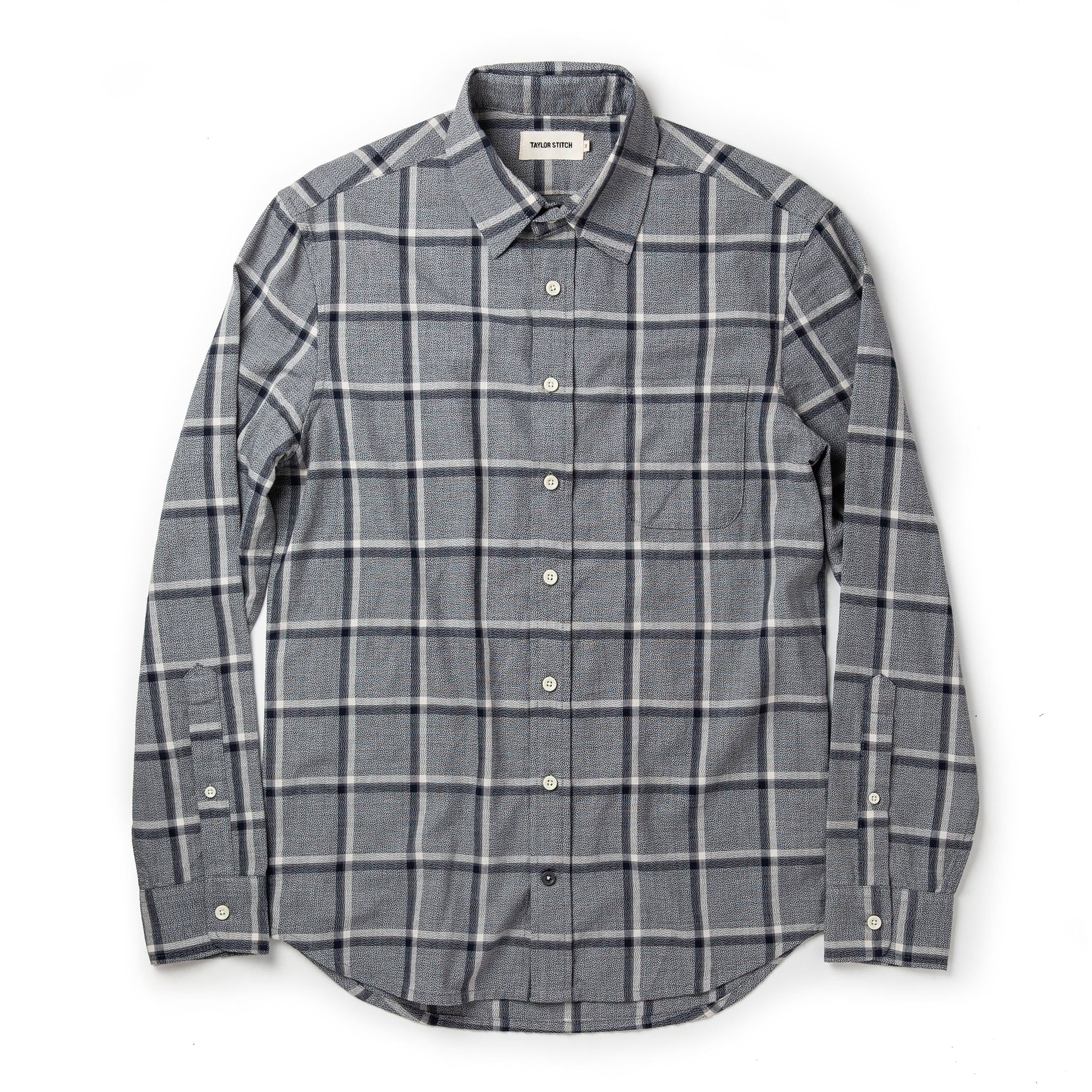 The California in Navy Salt and Pepper Plaid - Image 7