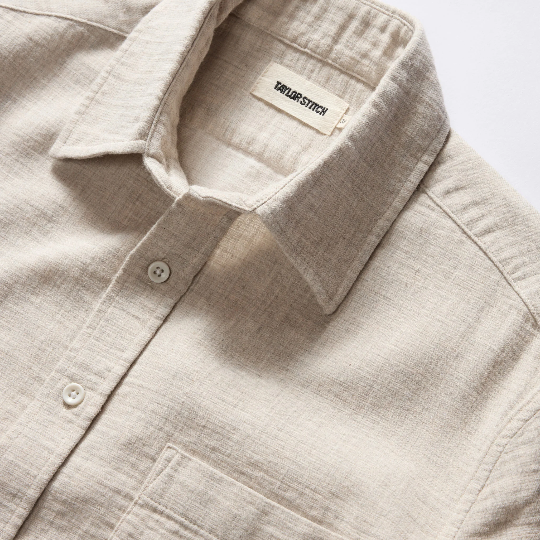 The California in Oat Heather Double Cloth - Image 6
