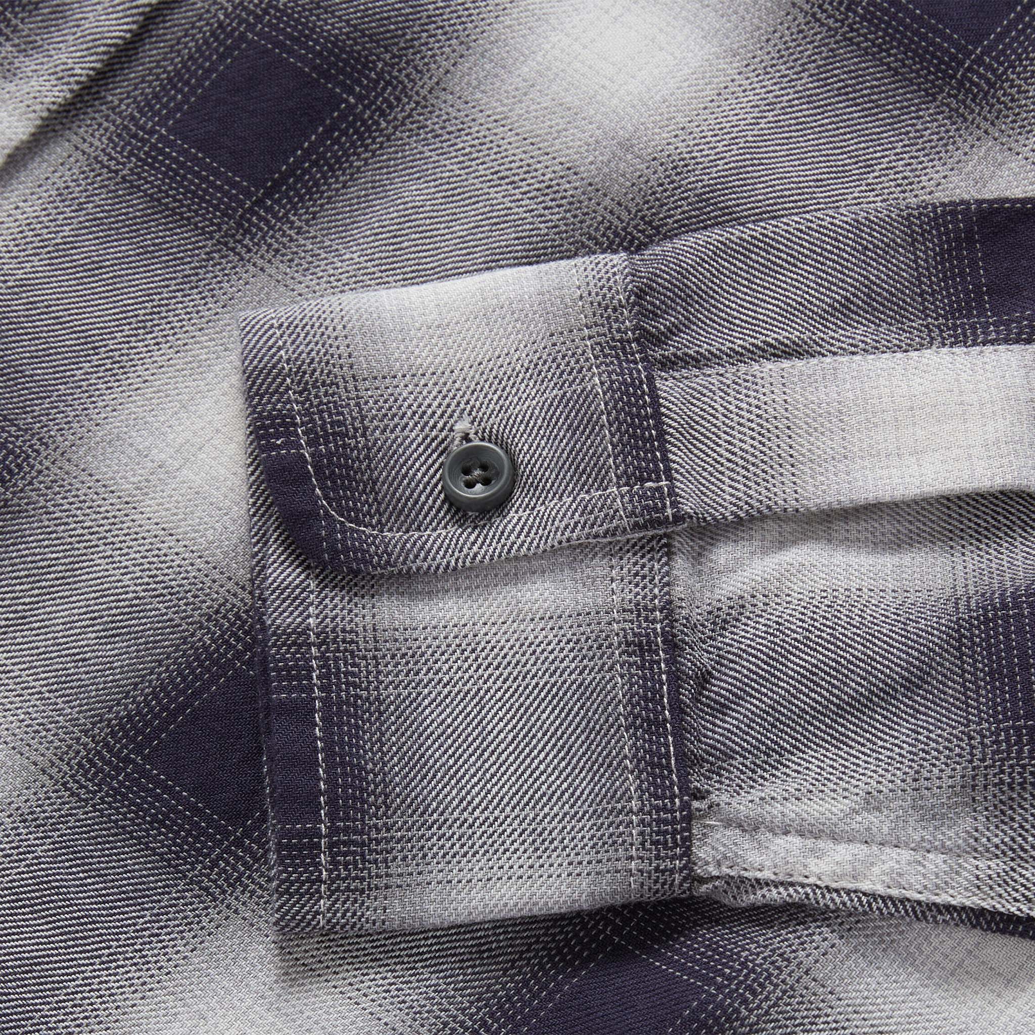The California in Storm Plaid Ombre Twill - Image 6