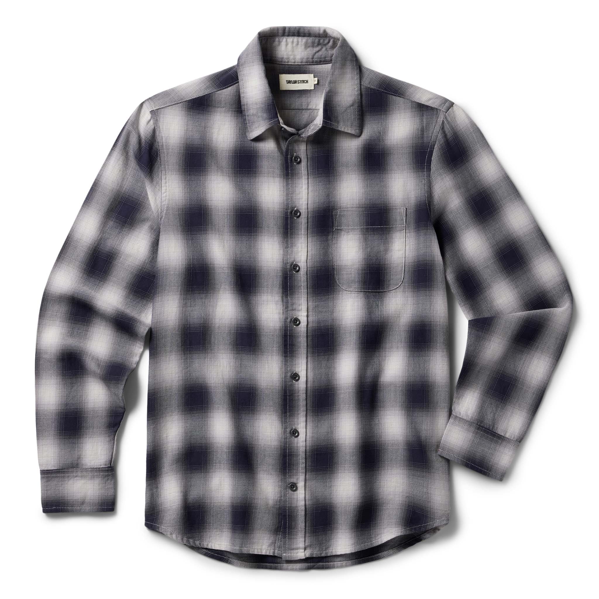 The California in Storm Plaid Ombre Twill - Image 7