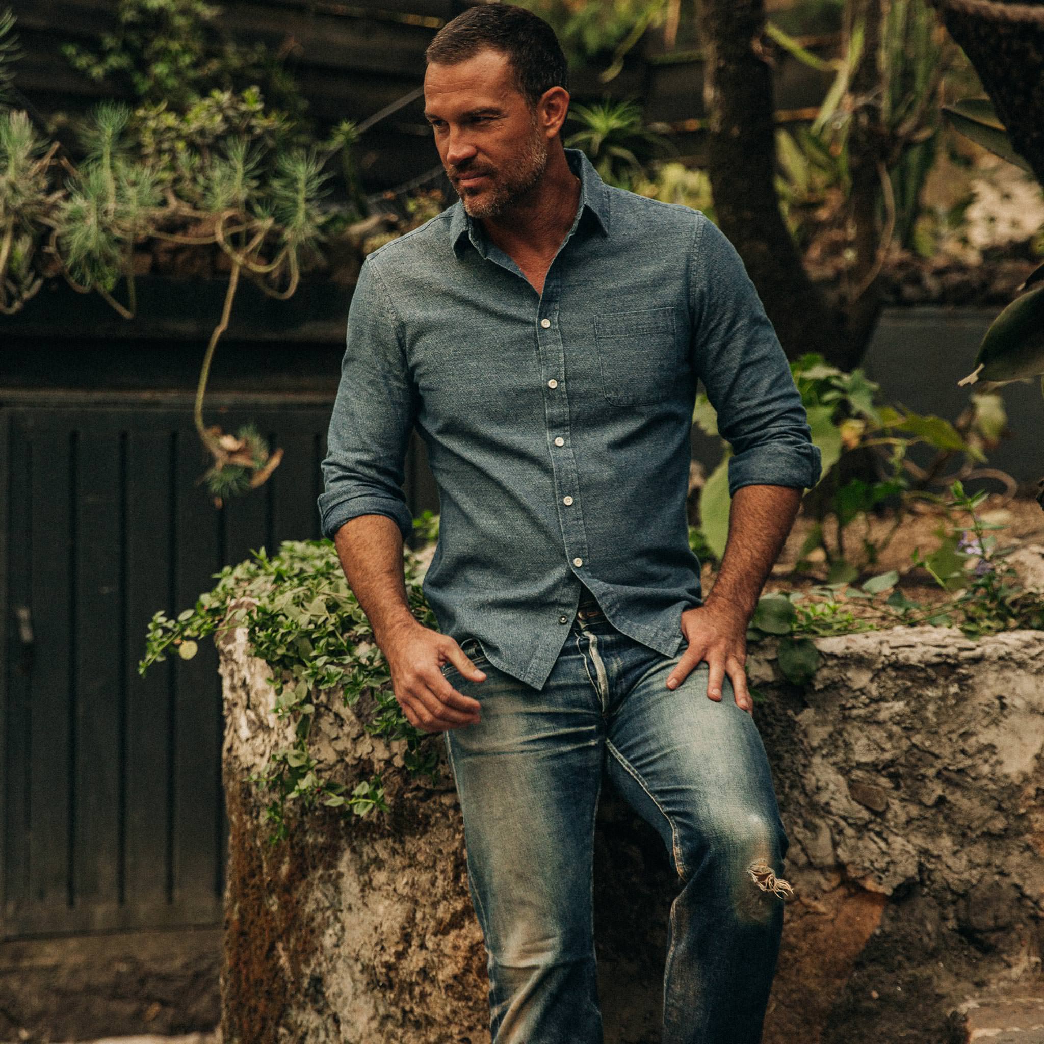 The California in Washed Indigo Crepe - Image 2