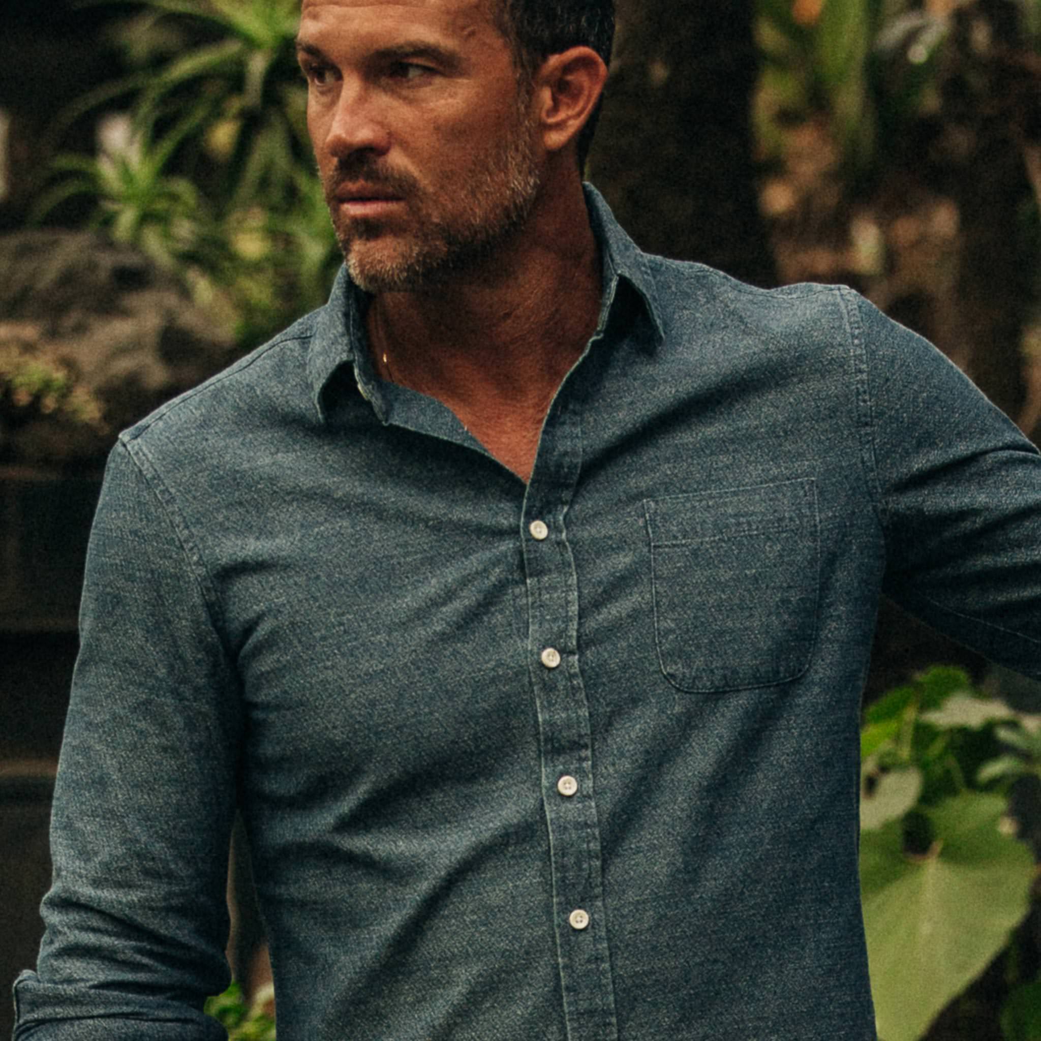 The California in Washed Indigo Crepe - Image 3