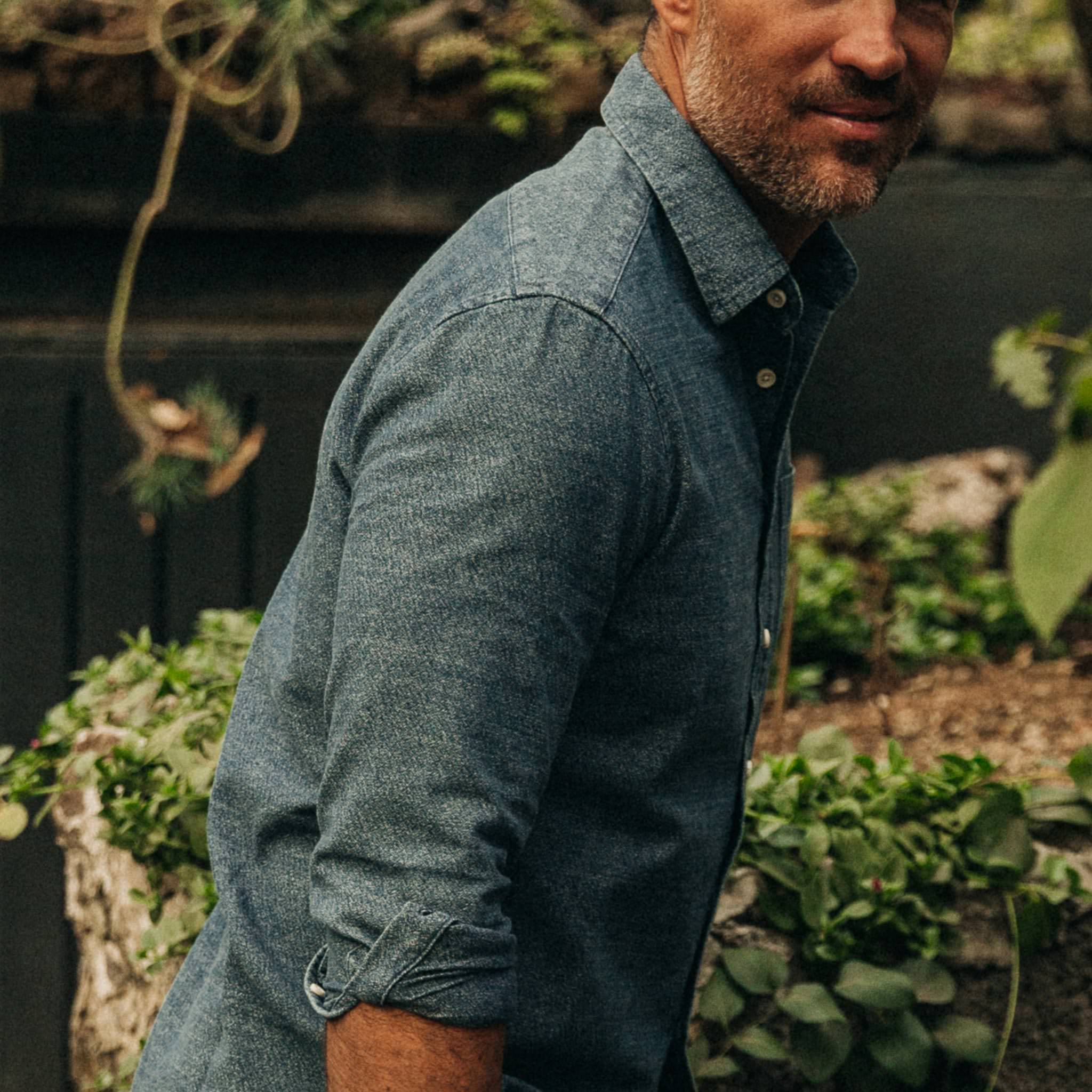 The California in Washed Indigo Crepe - Image 4