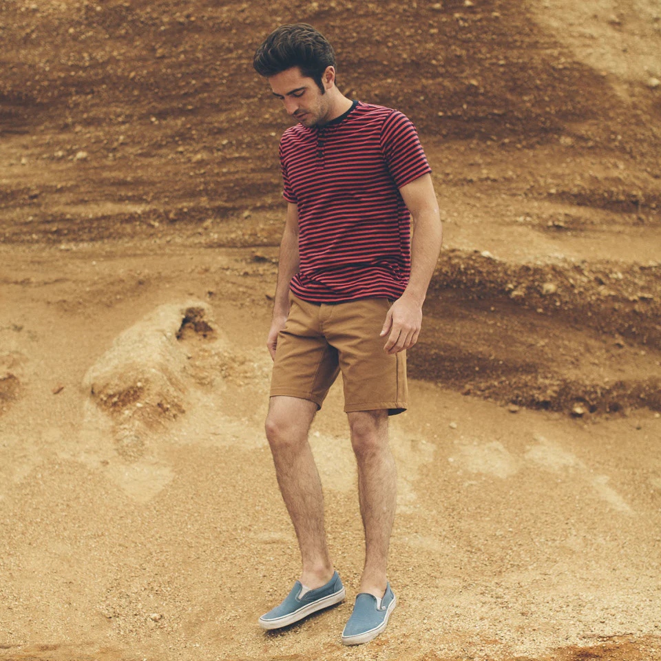 Camel Duck Canvas Camp Shorts - Image 3