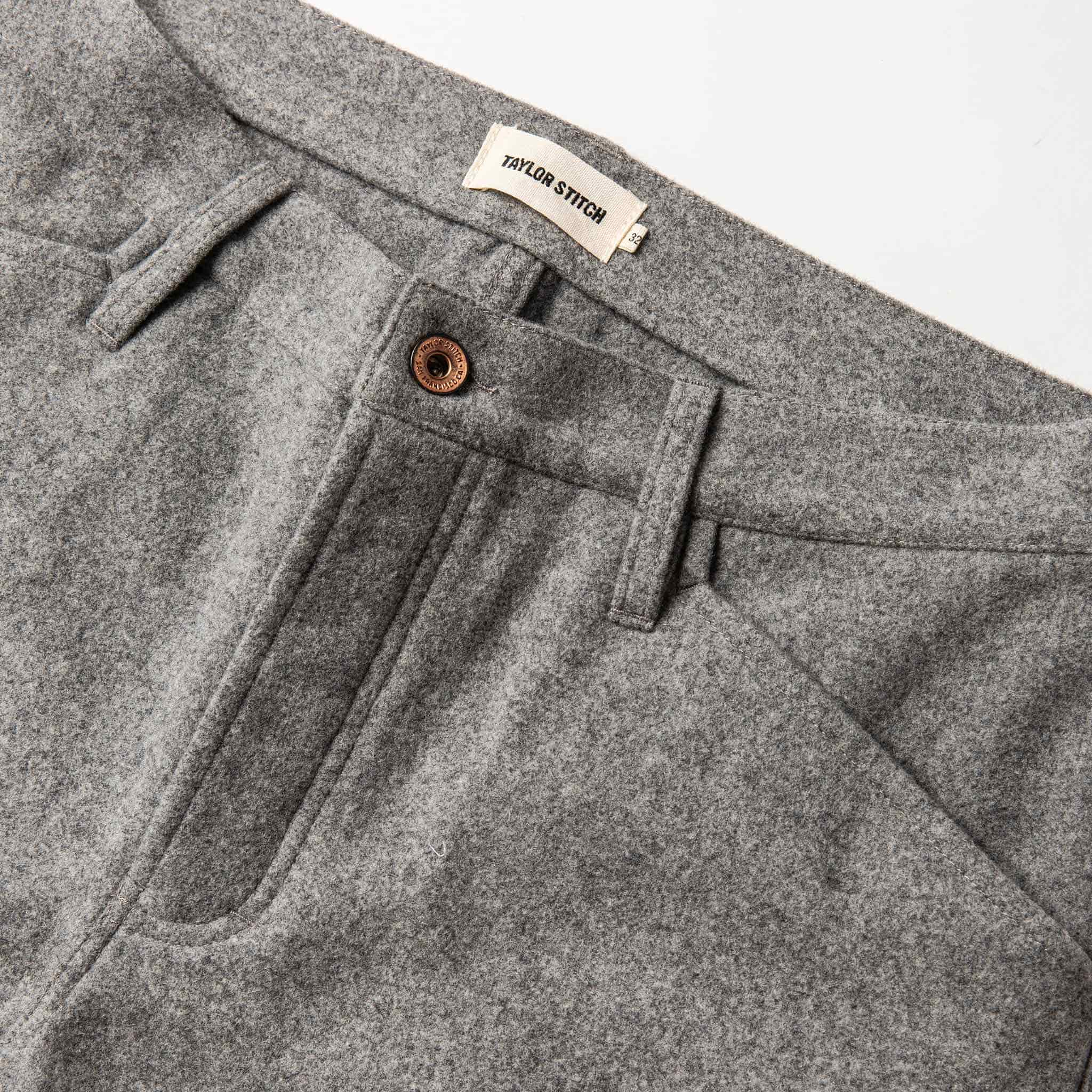 The Camp Pant in Heather Grey Wool - Image 6