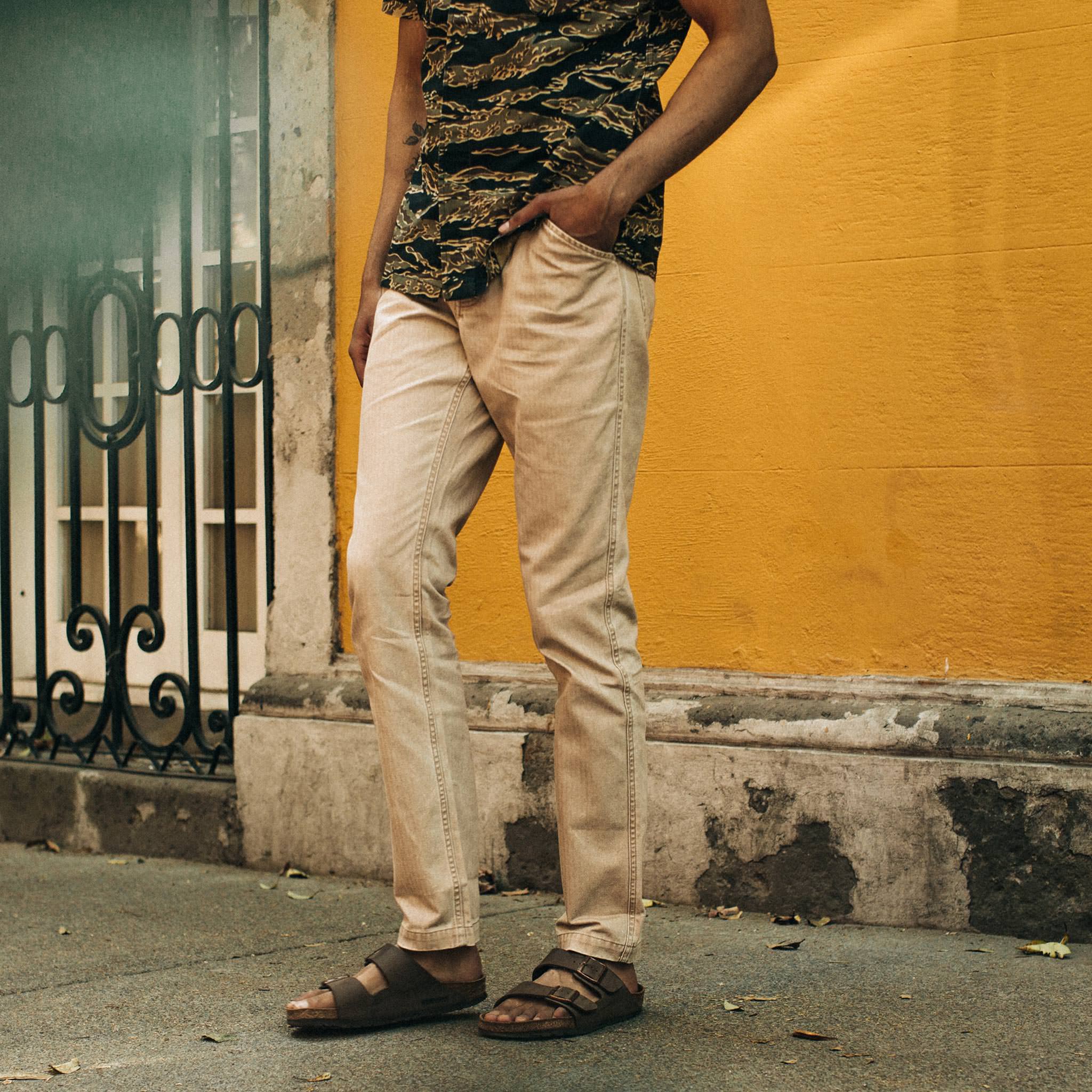 The Camp Pant in Khaki Herringbone - Image 2