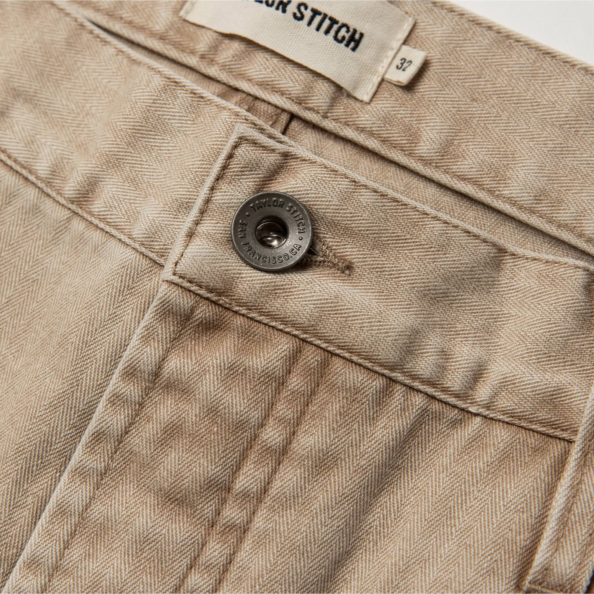 The Camp Pant in Khaki Herringbone - Image 7