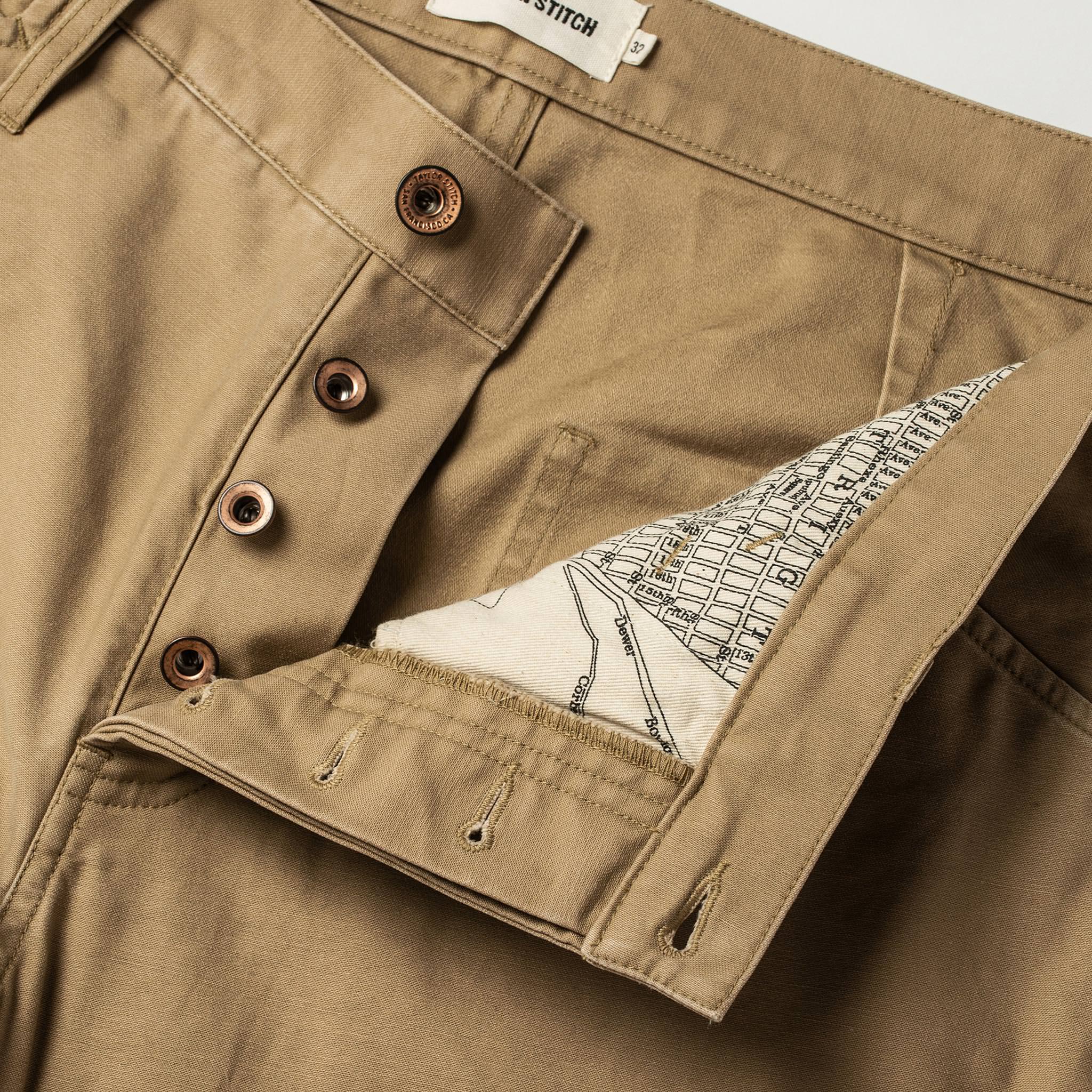 The Camp Pant in Khaki Reverse Sateen - Image 6