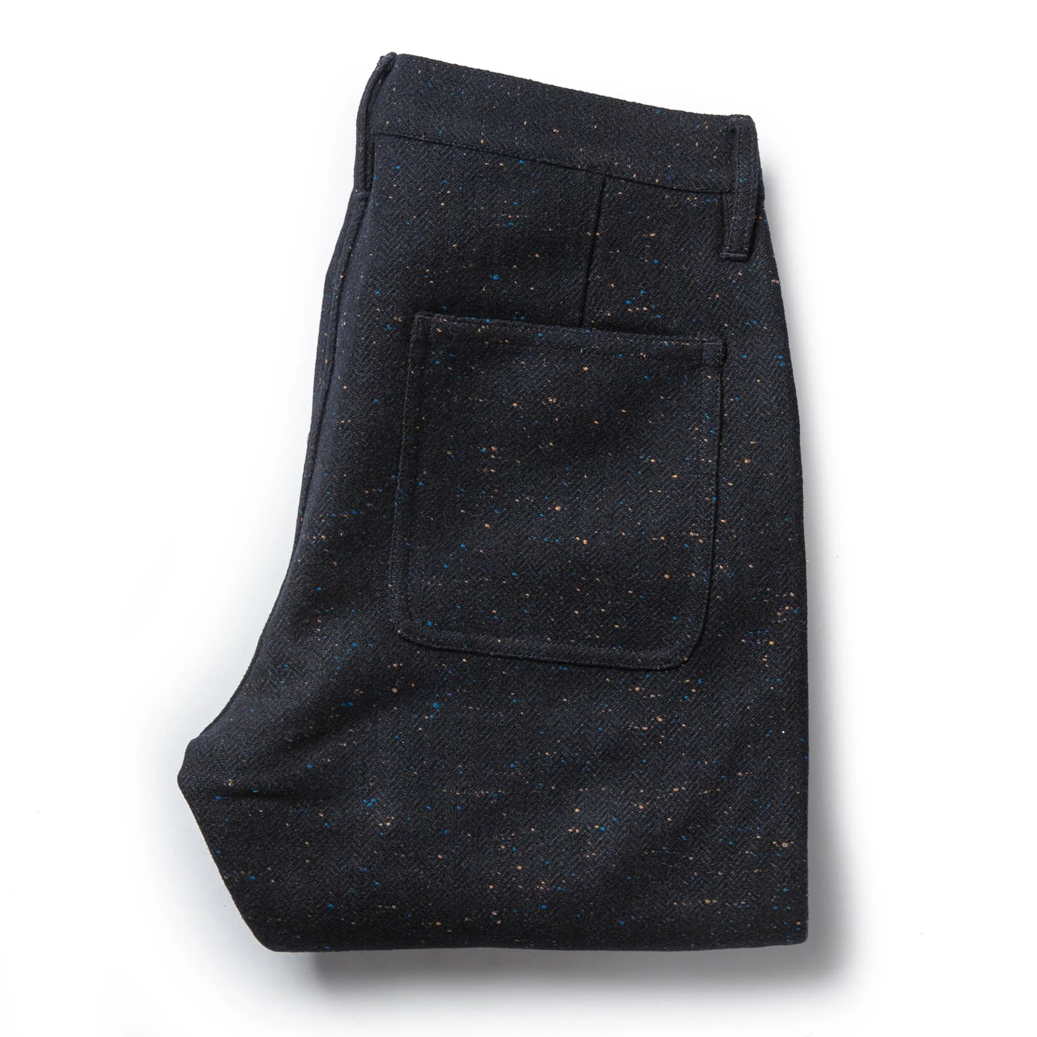 The Camp Pant in Navy Donegal Herringbone - Image 9