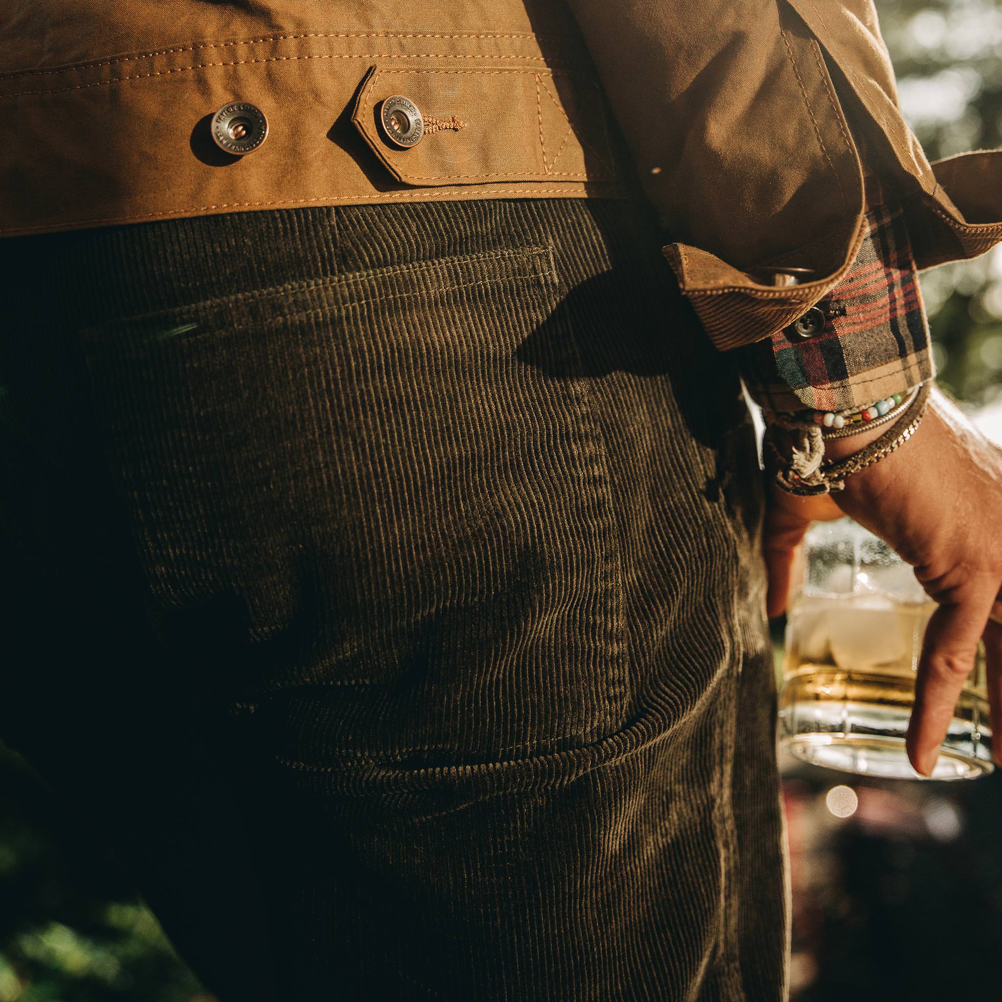 The Camp Pant in Olive Corduroy - Image 5