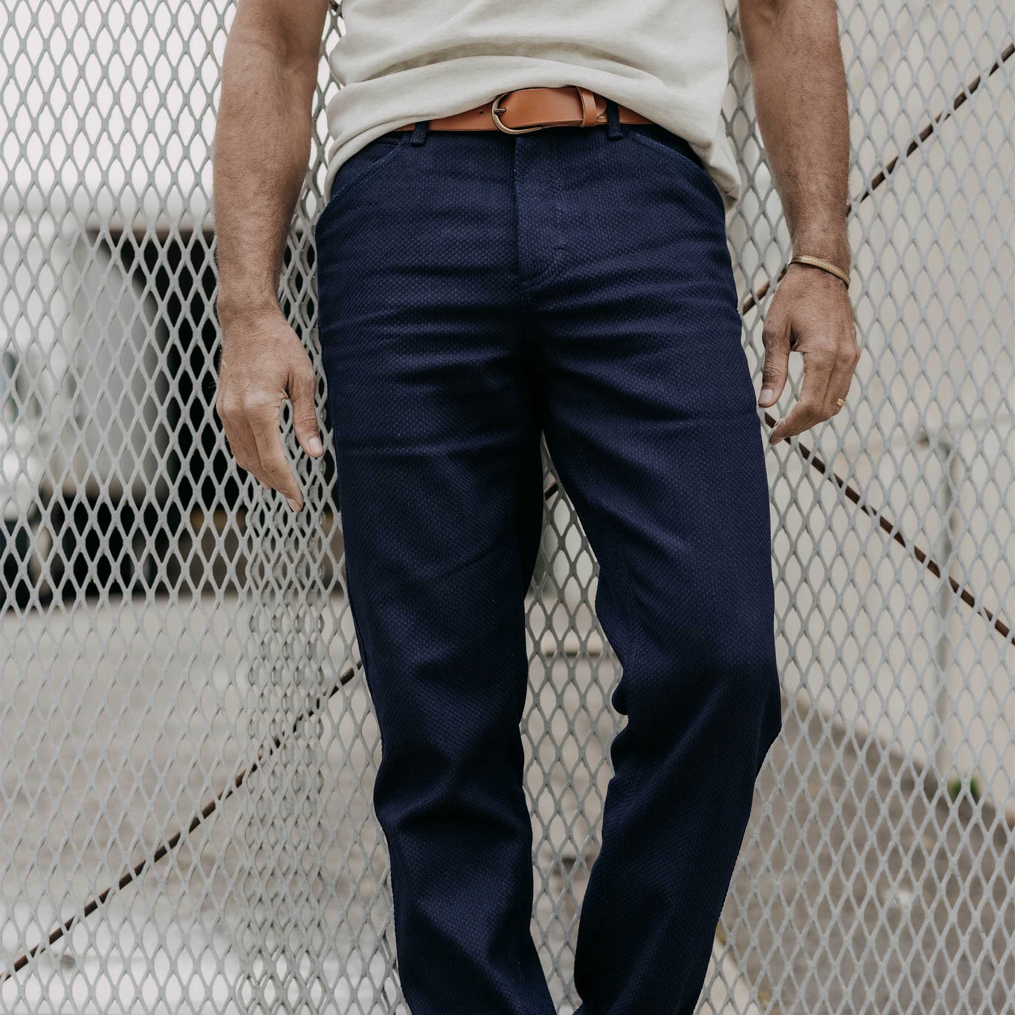 The Camp Pant in Rigid Indigo Sashiko - Image 2