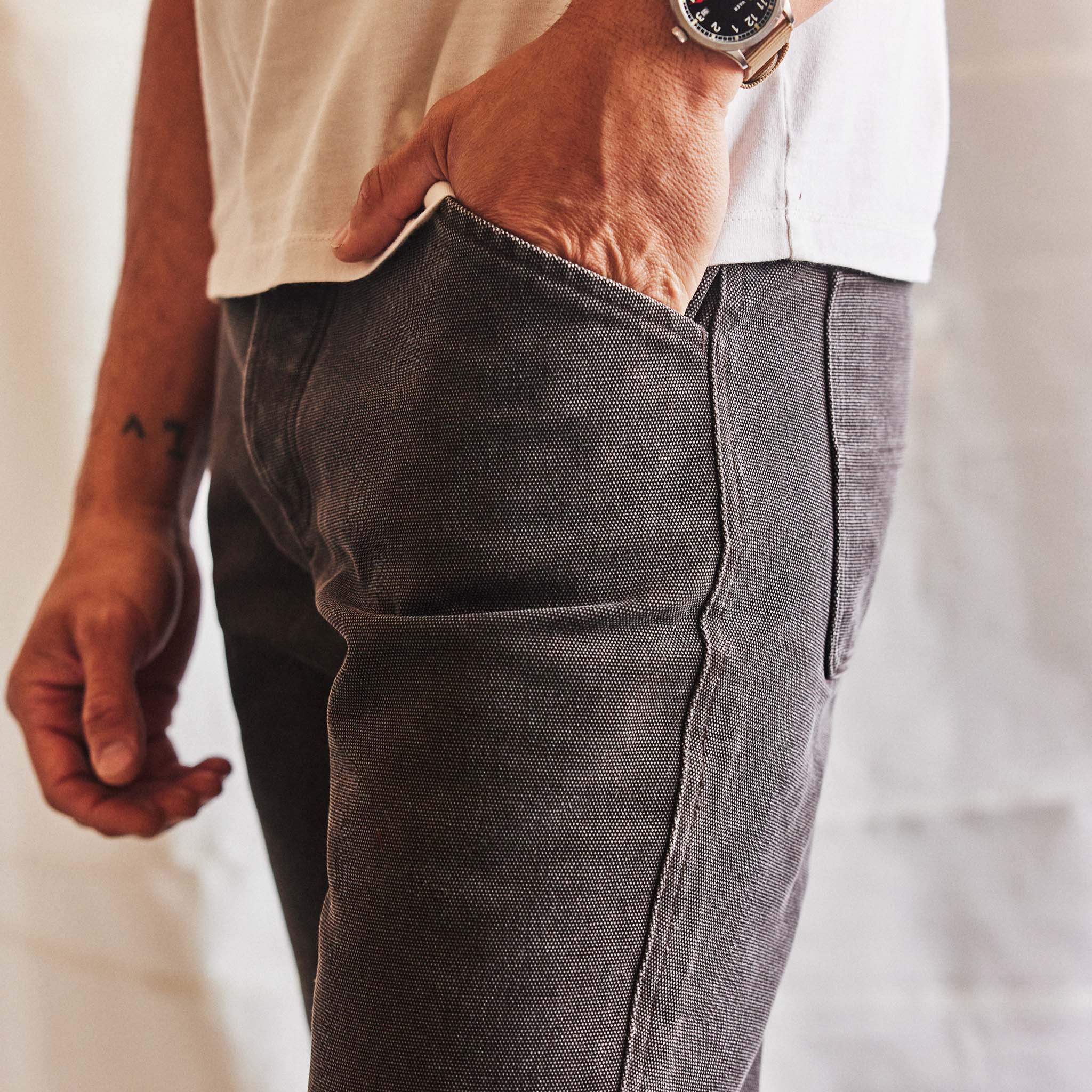 The Camp Pant in Soil Chipped Canvas - Image 4