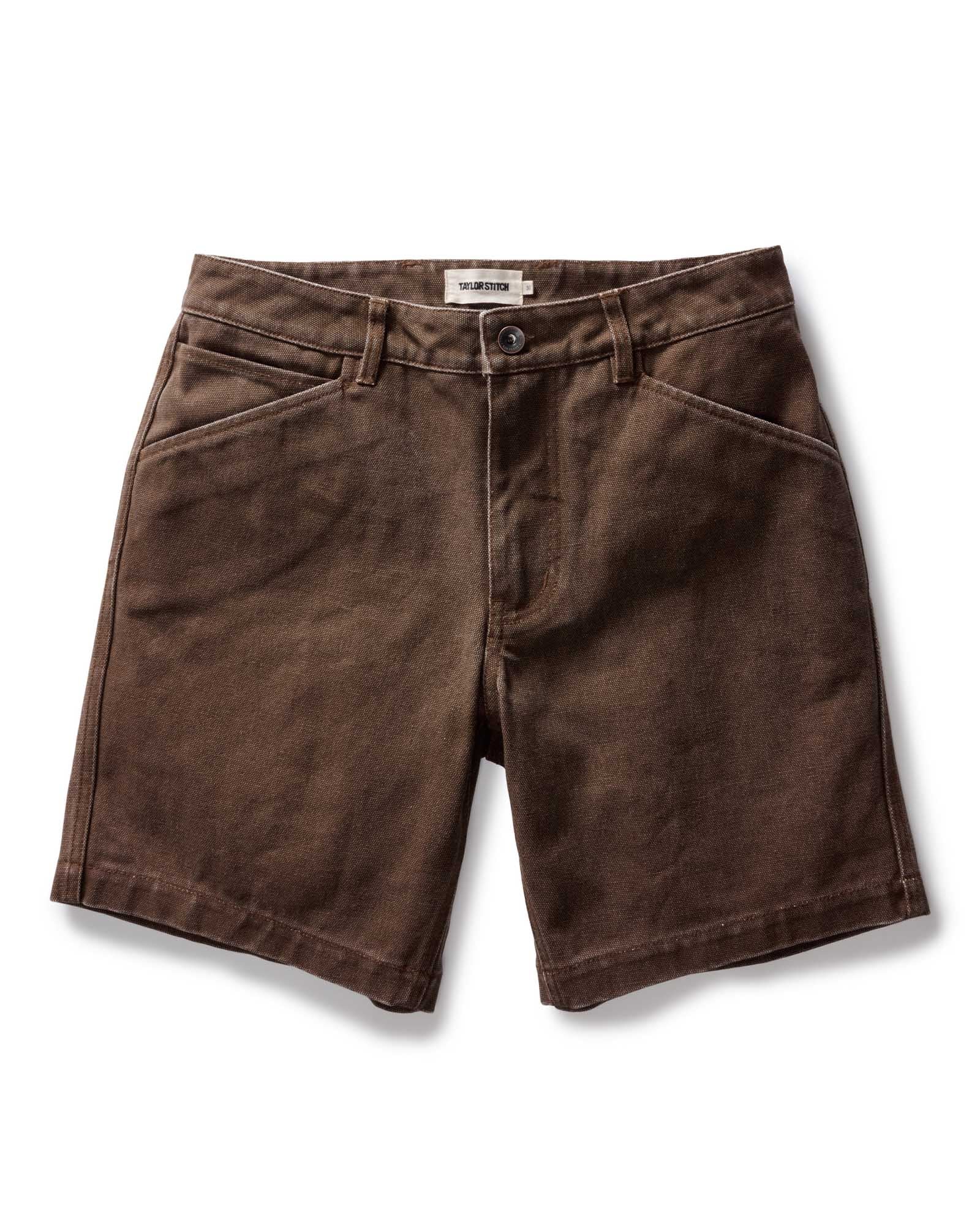 The Camp Short in Aged Penny Chipped Canvas