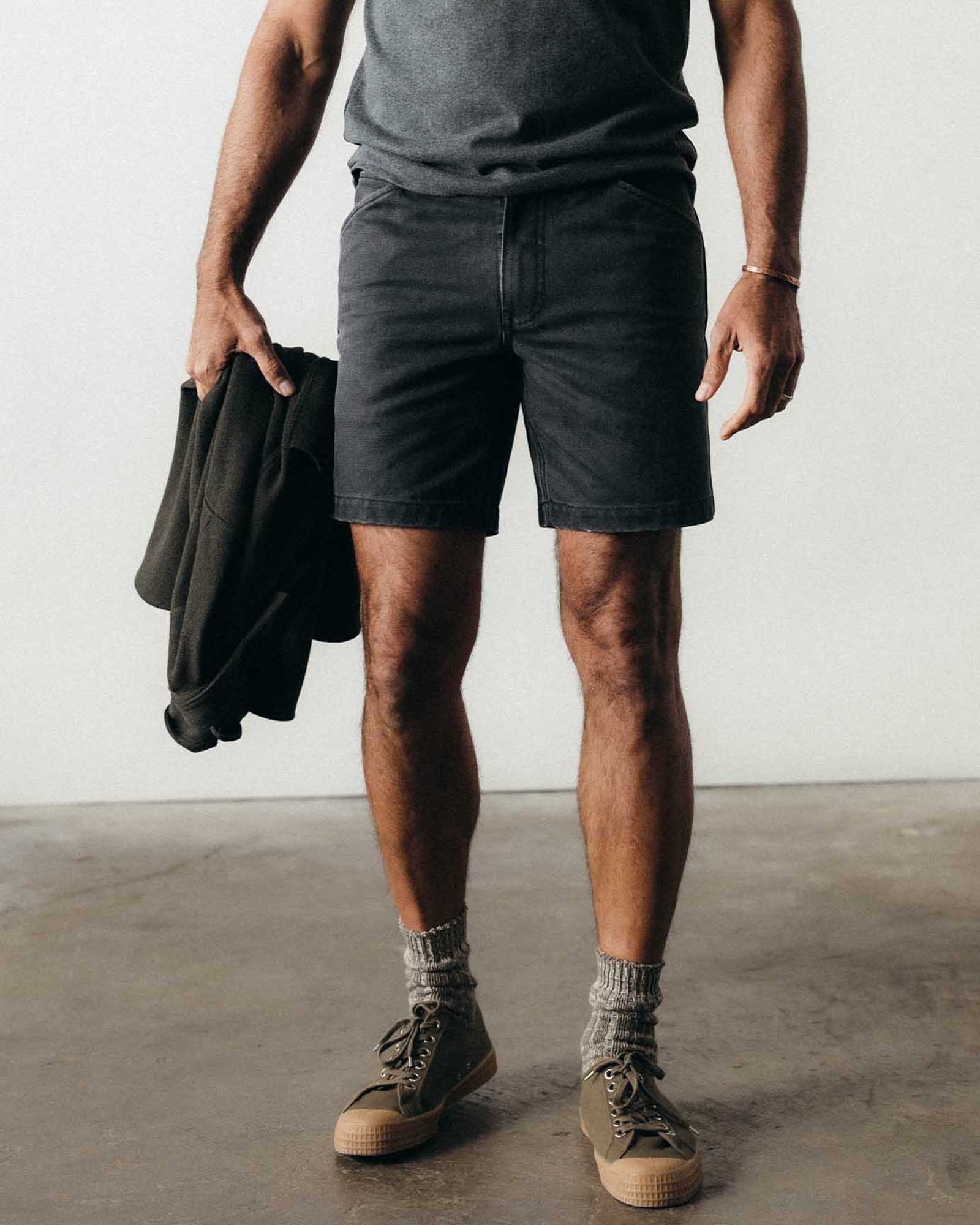 The Camp Short in Coal Chipped Canvas - Image 2