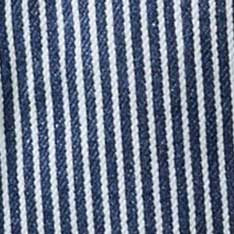 The Camp Short in Indigo Railroad Stripe Denim - Image 9
