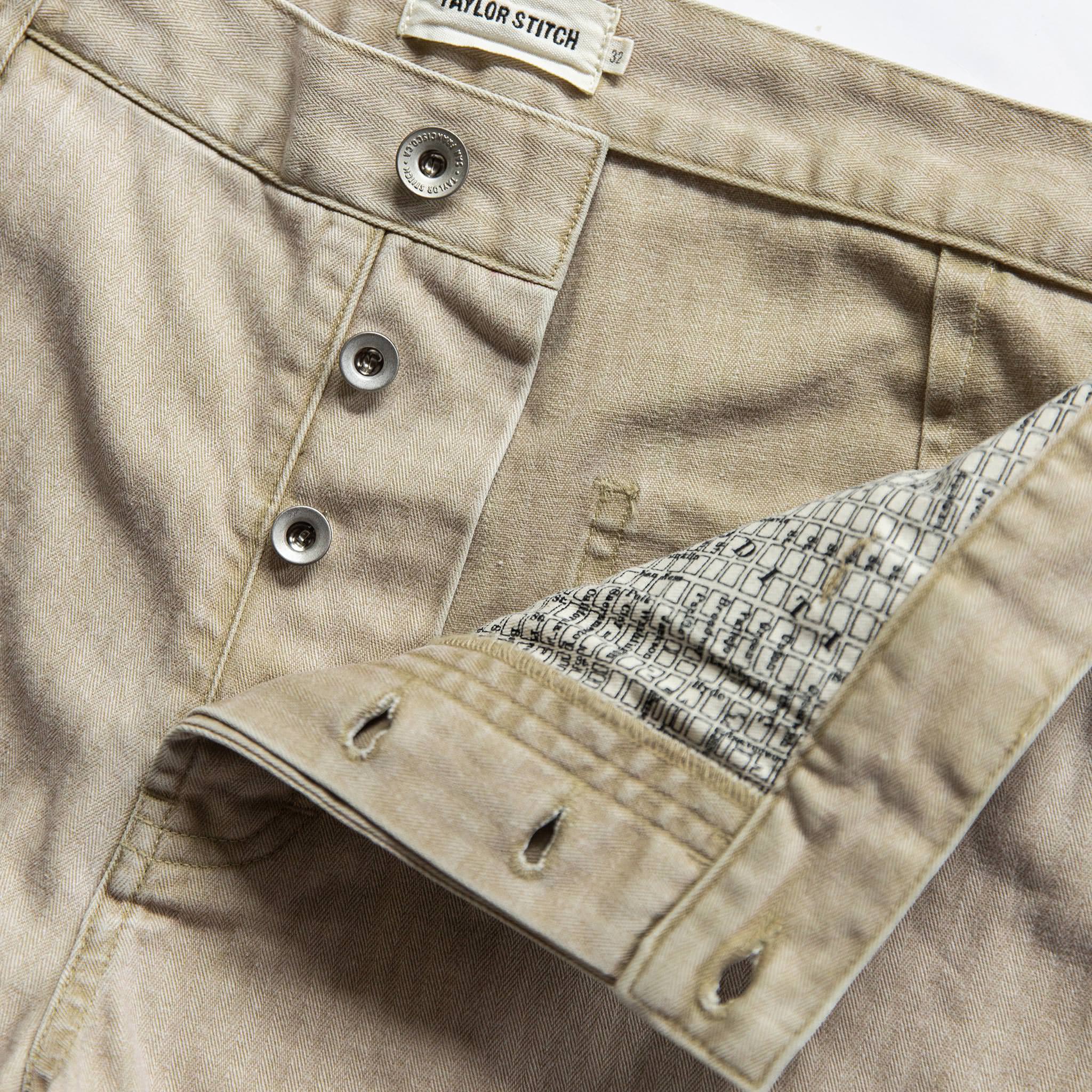 The Camp Short in Khaki Herringbone - Image 6