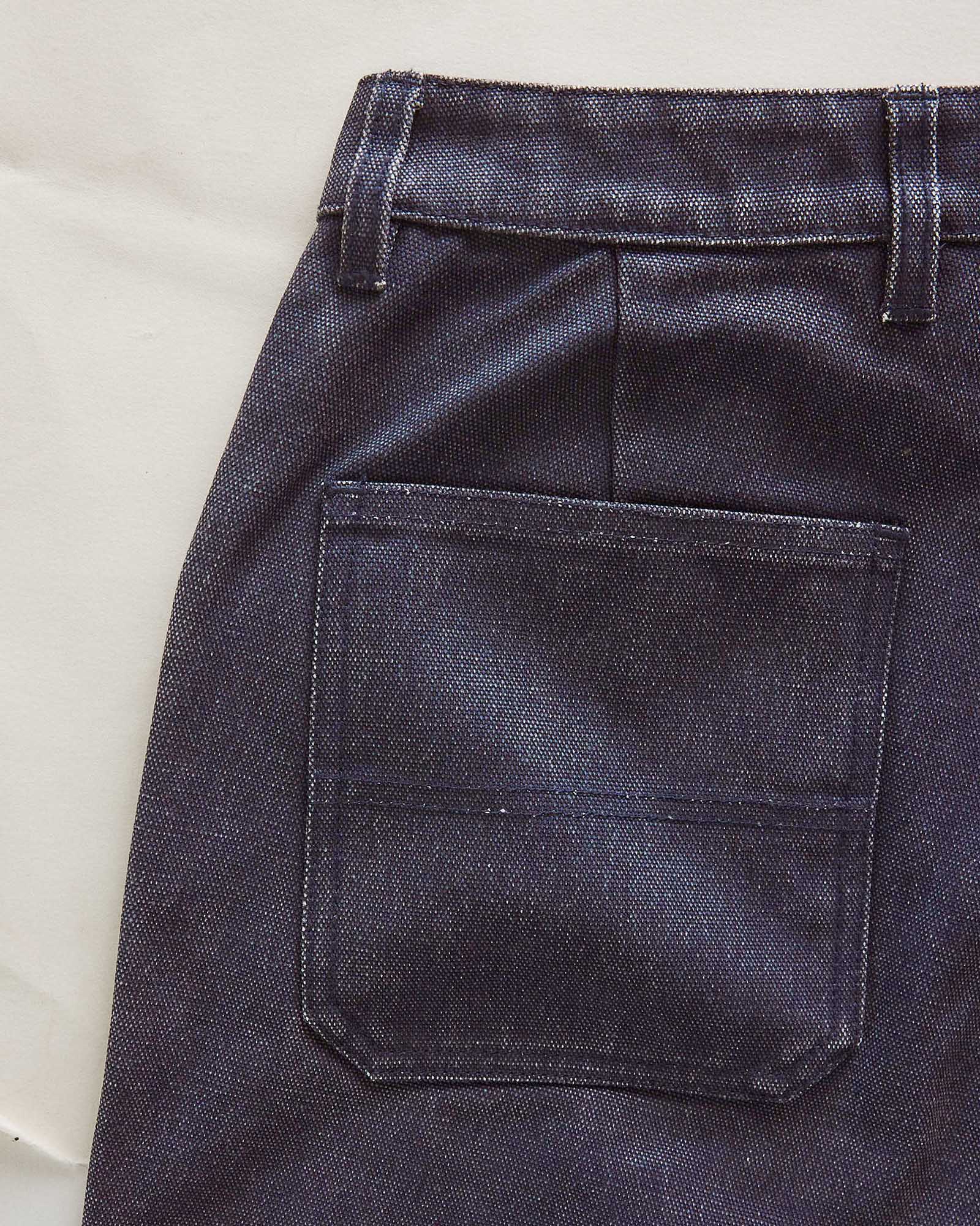 The Camp Short in Navy Chipped Canvas - Image 7