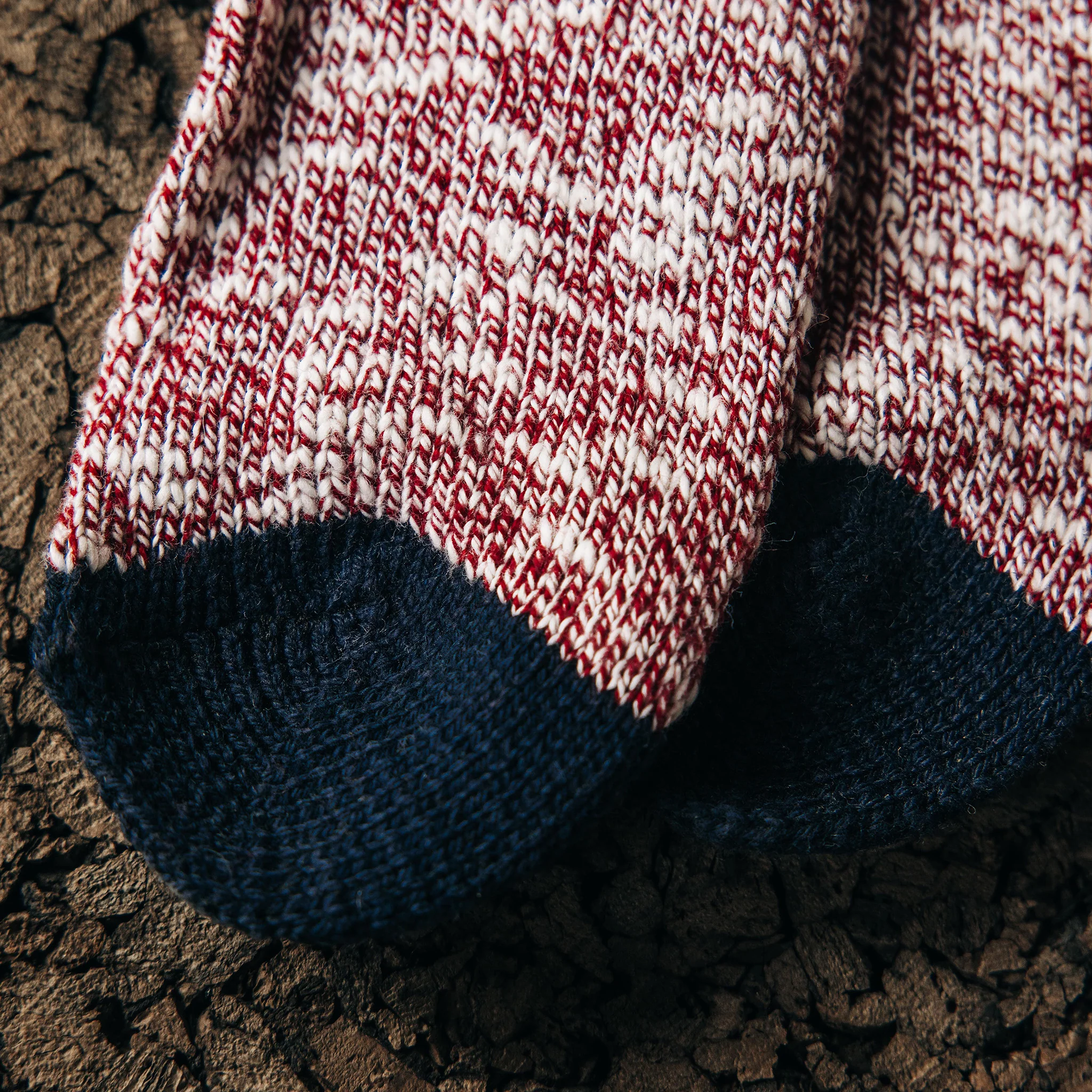 The Camp Sock in Heather Burgundy - Image 3