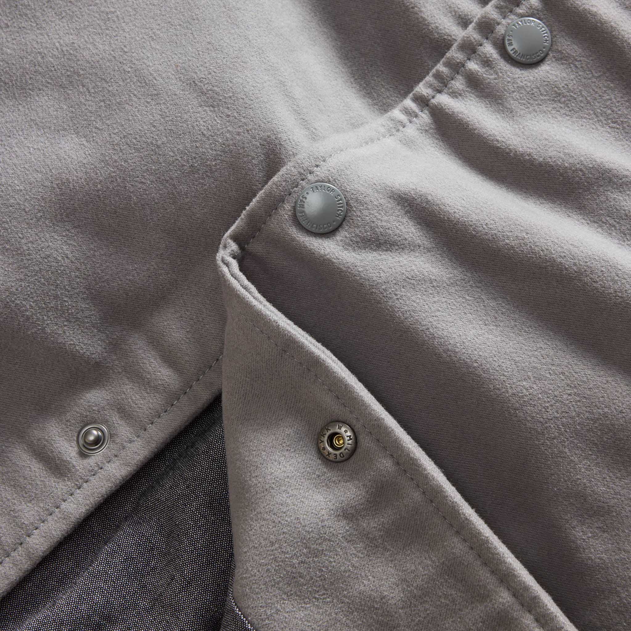 The Campus Jacket in Grey Moleskin - Image 8